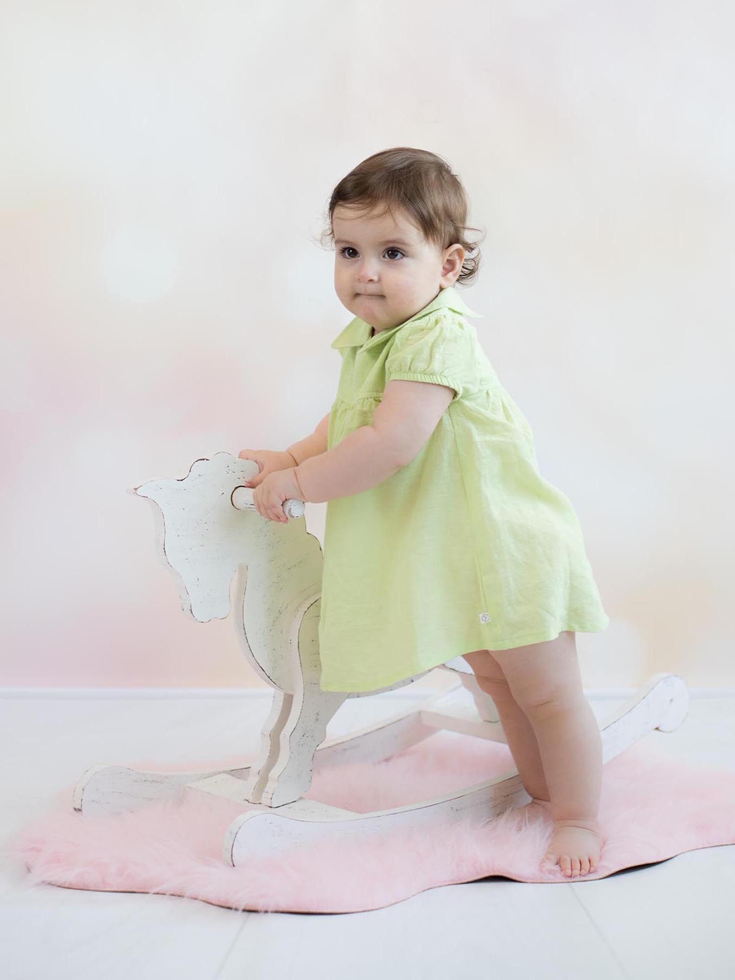 Sommerkleid Leichtes Baby Kleid, Hanf & Bio-Baumwolle
