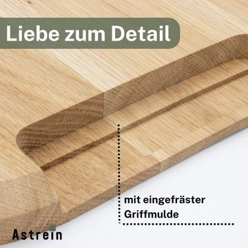 Astrein Küchenmaschinen Zubehör-Set Gleitbrett Eiche, Für TM5 & 6