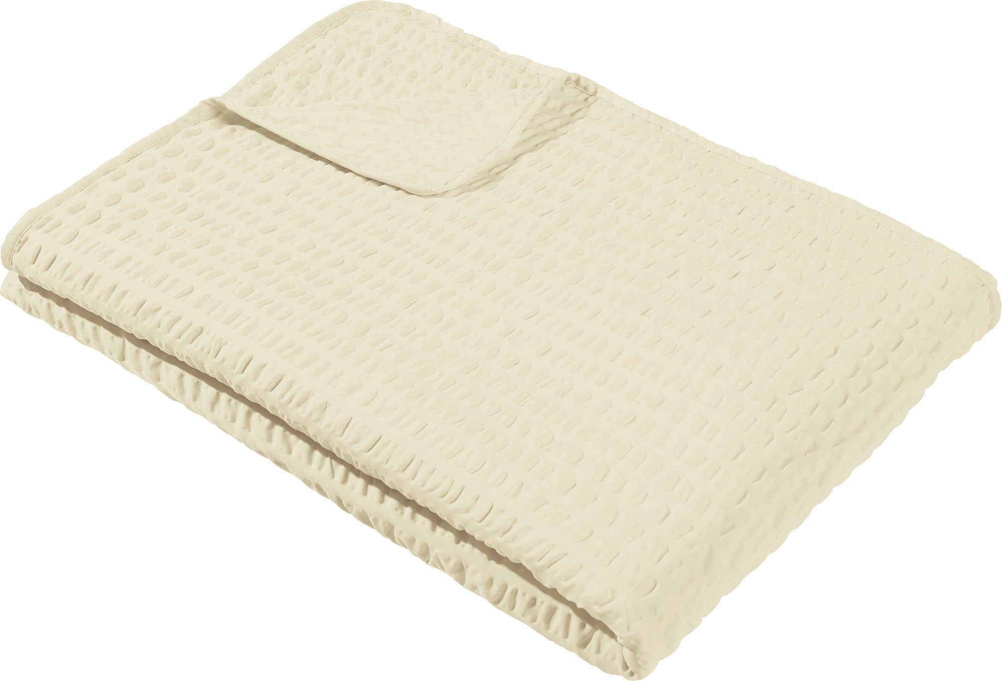 Wohndecke Sommerdecke "Detroit", REDBEST, Microfaser-Seersucker Uni günstig online kaufen