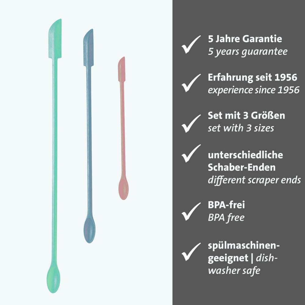 WESTMARK Teigschaber Restelöffel Slim – praktische Spatel für Reste in Gläsern und Flaschen
