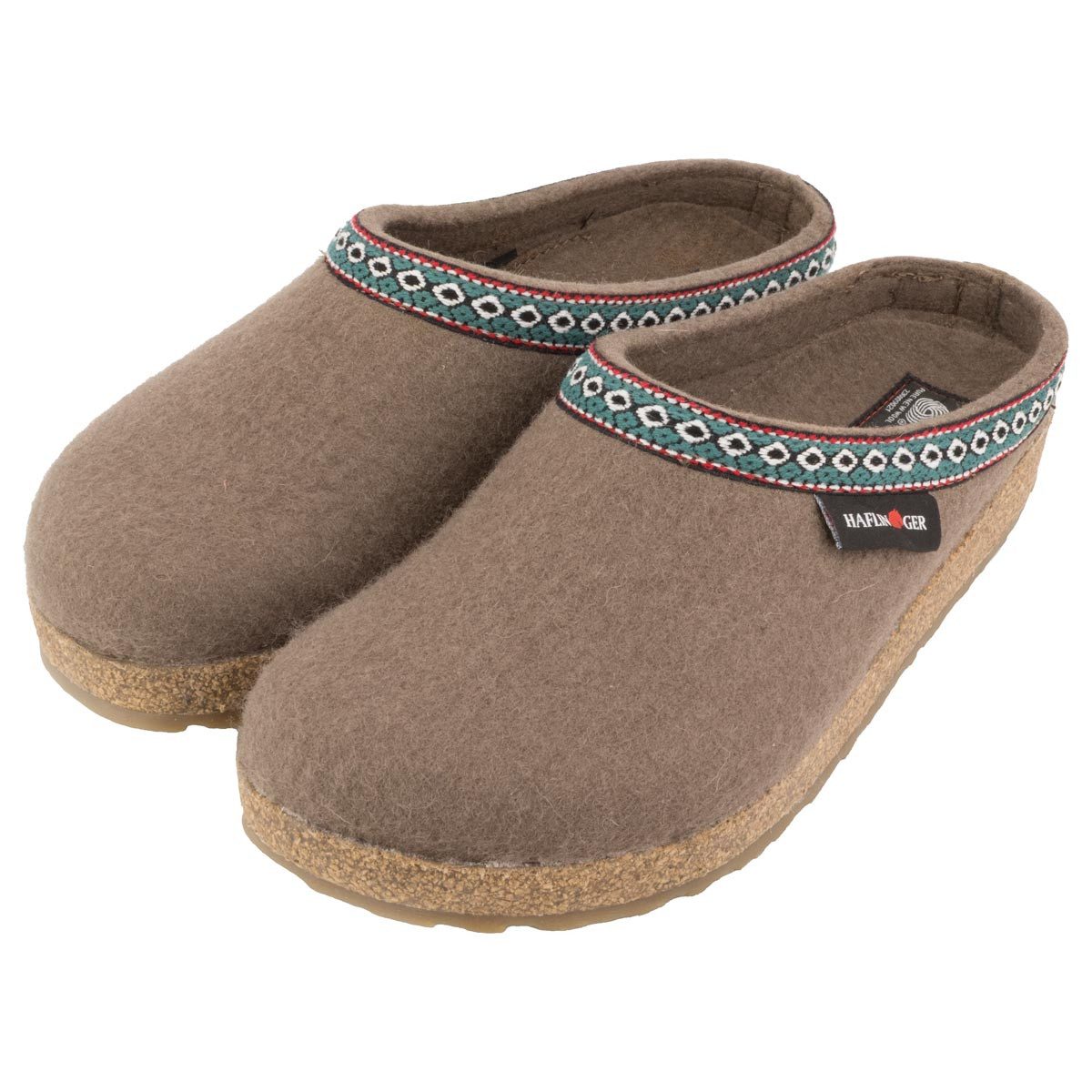 Haflinger Franzl Clog (1-tlg) Clogs - Bequem und wärmend, Anatomisch geformtes Fußbett