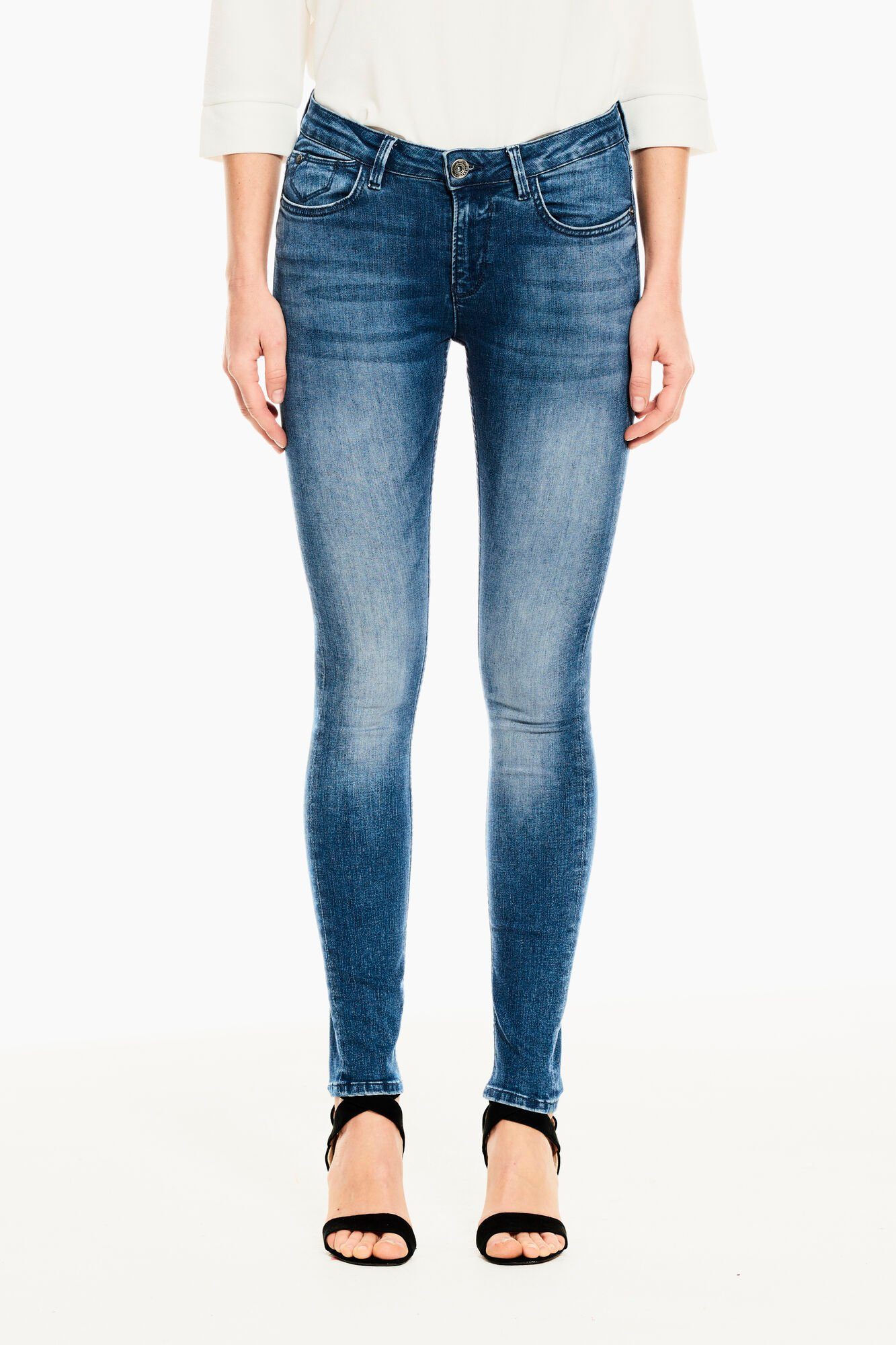Damen Jeans GARCIA JEANS Stretch-Jeans GARCIA RACHELLE medium used mid blue 279.8162 -