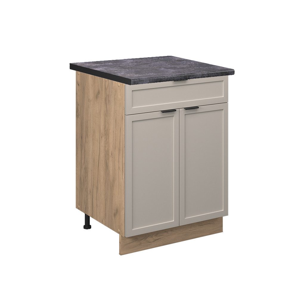 Vicco Unterschrank Fame-Line, GrauBeige/Goldkraft Eiche, 60 günstig online kaufen