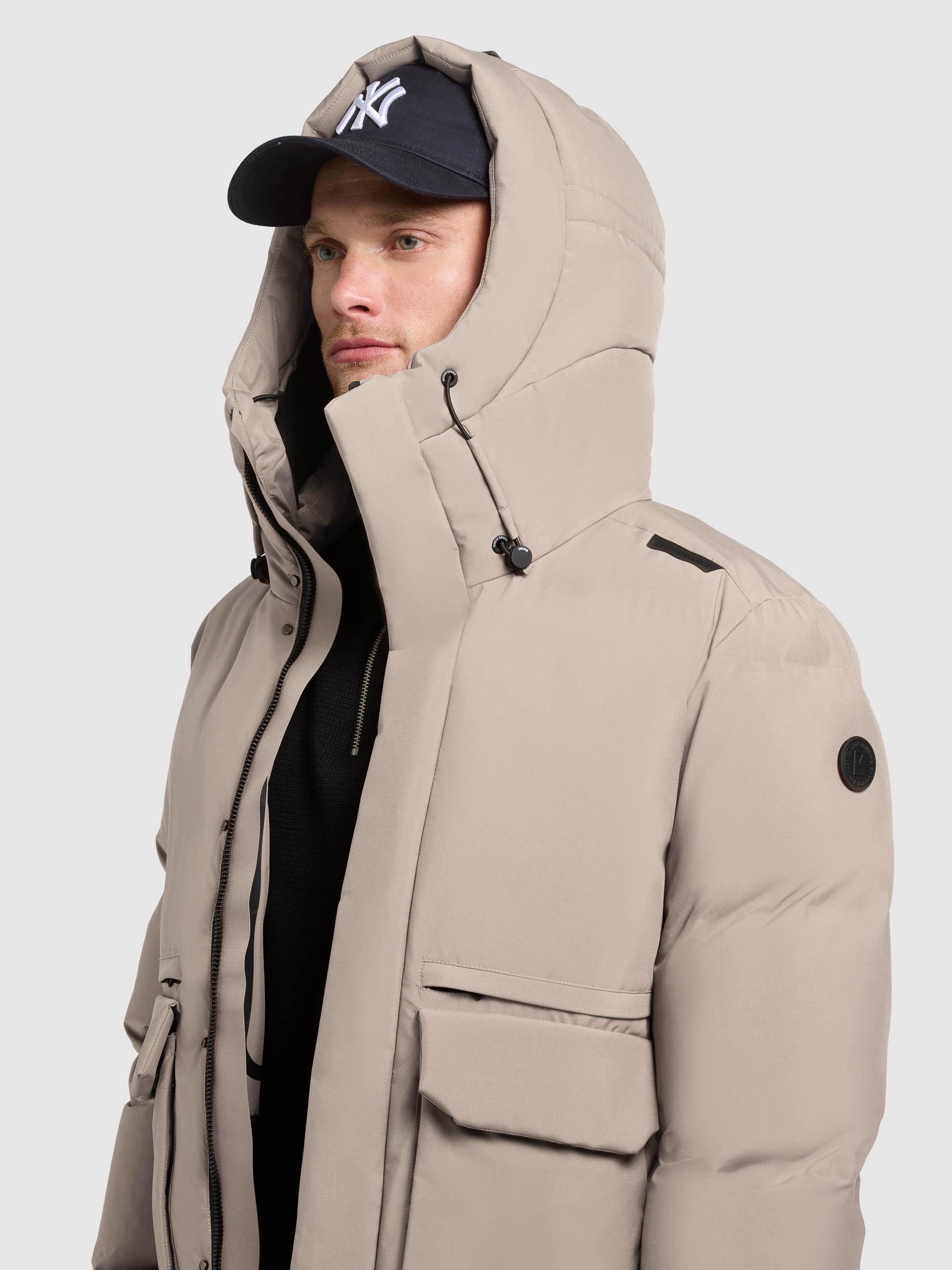 khujo Winterjacke Dave Warme Herren Outdoorjacke mit Rucksackträgern innen