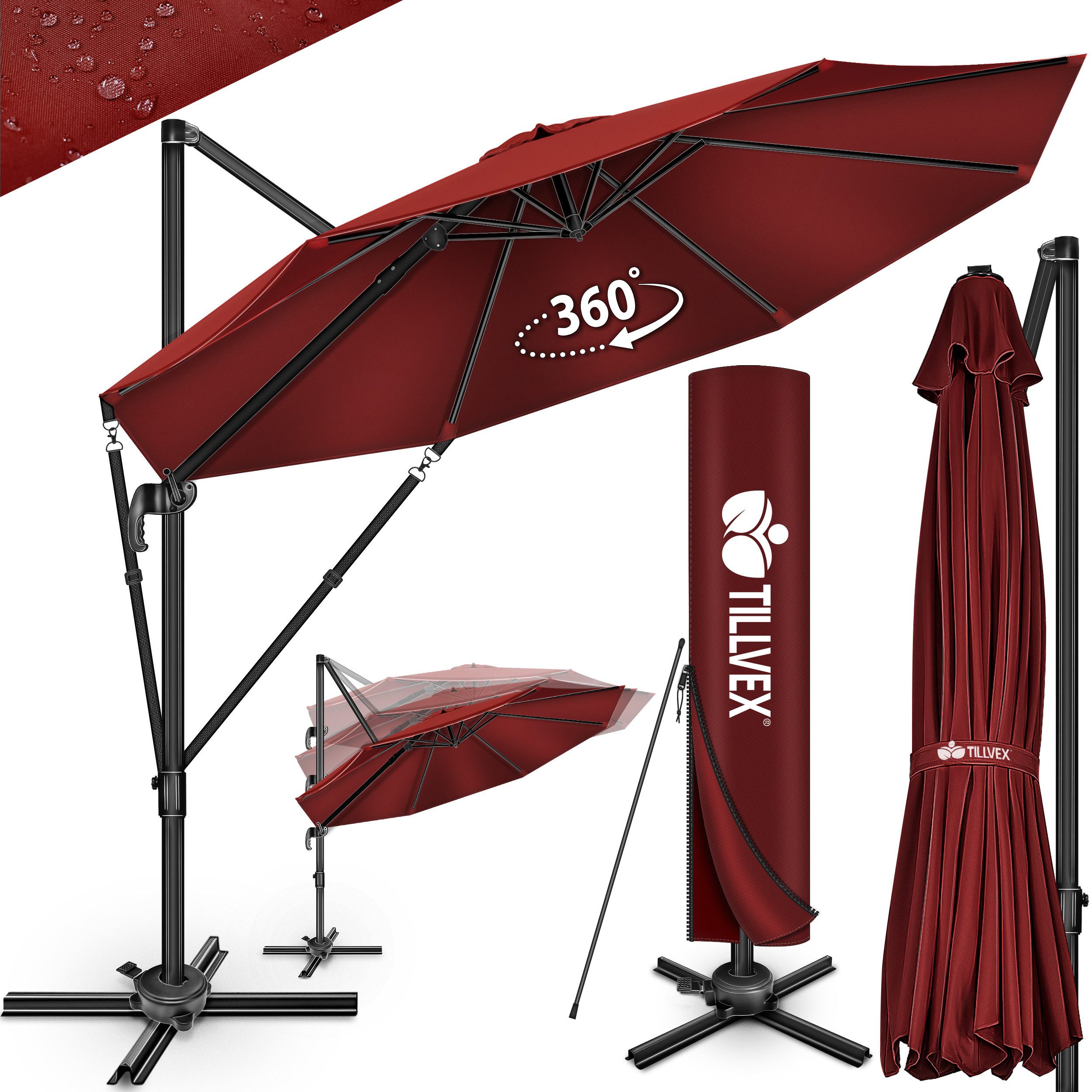 tillvex Sonnenschirm tillvex® Premium Alu Sonnenschirm günstig online kaufen
