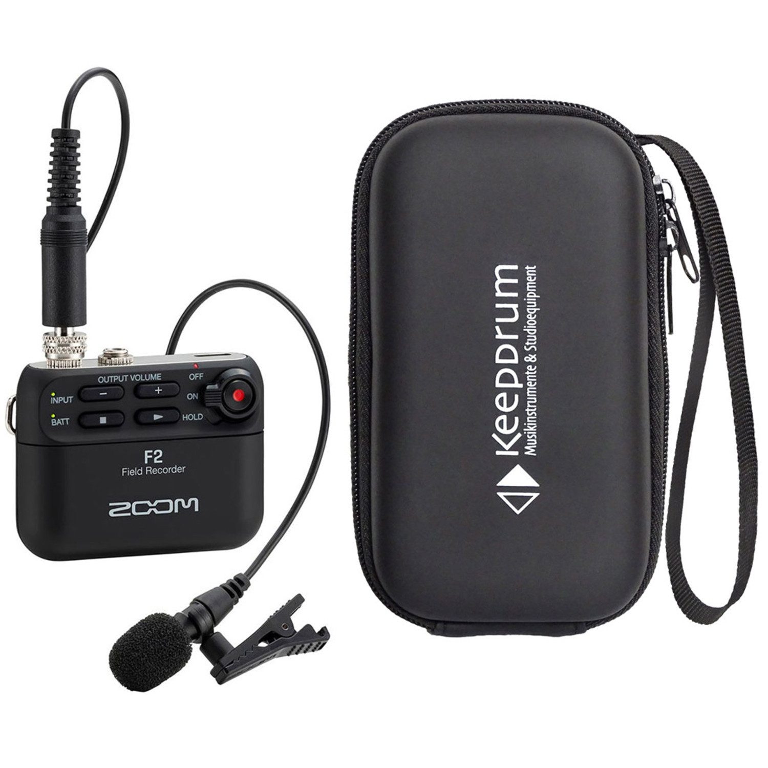 Zoom F2 Field-Recorder mit Soft-Case Digitales Aufnahmegerät