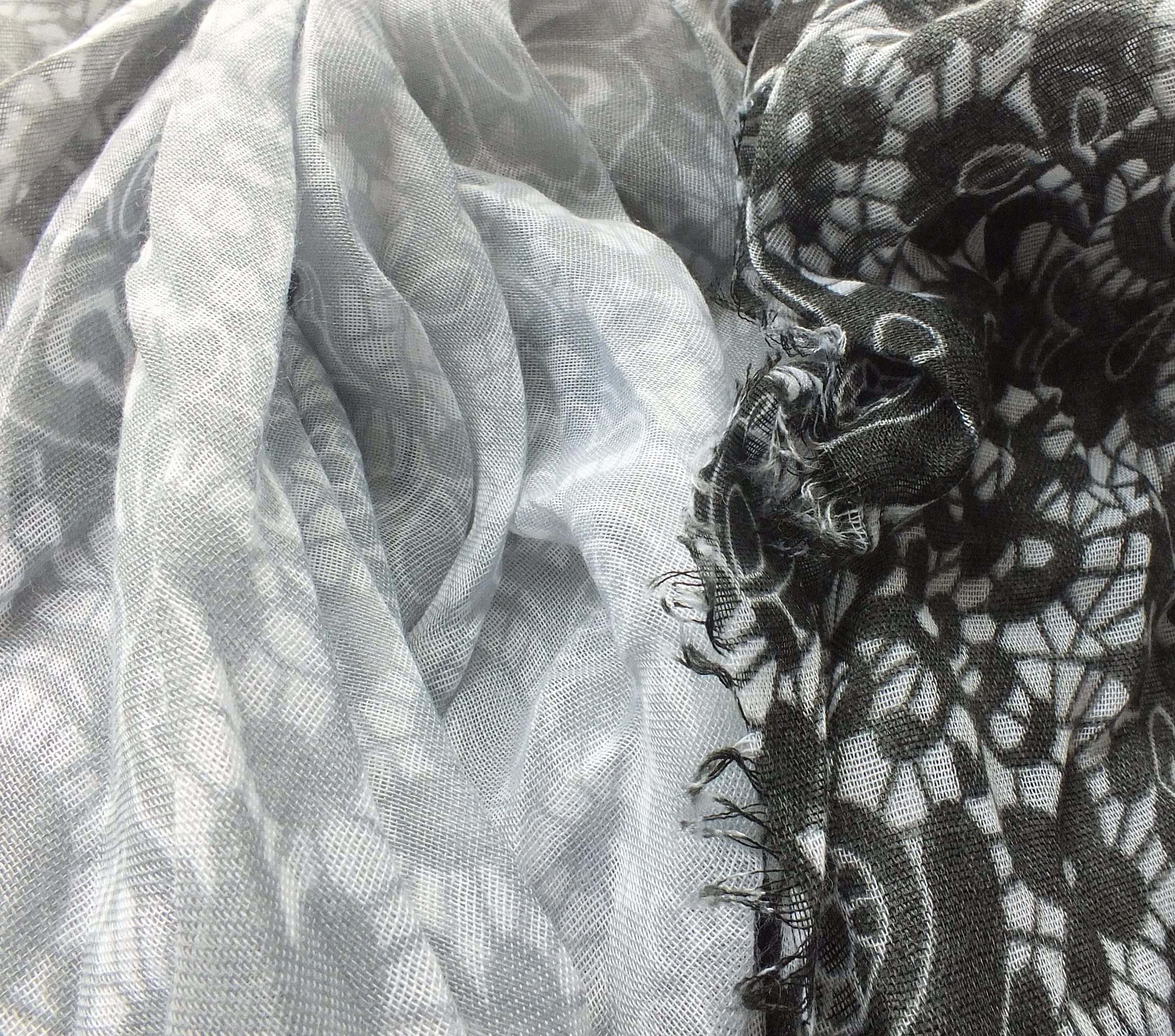 chic4home Schal Dreamy Flair, (1-St. 1-teilig), sommerlicher Damen Schal Farbverlauf floraler Druck