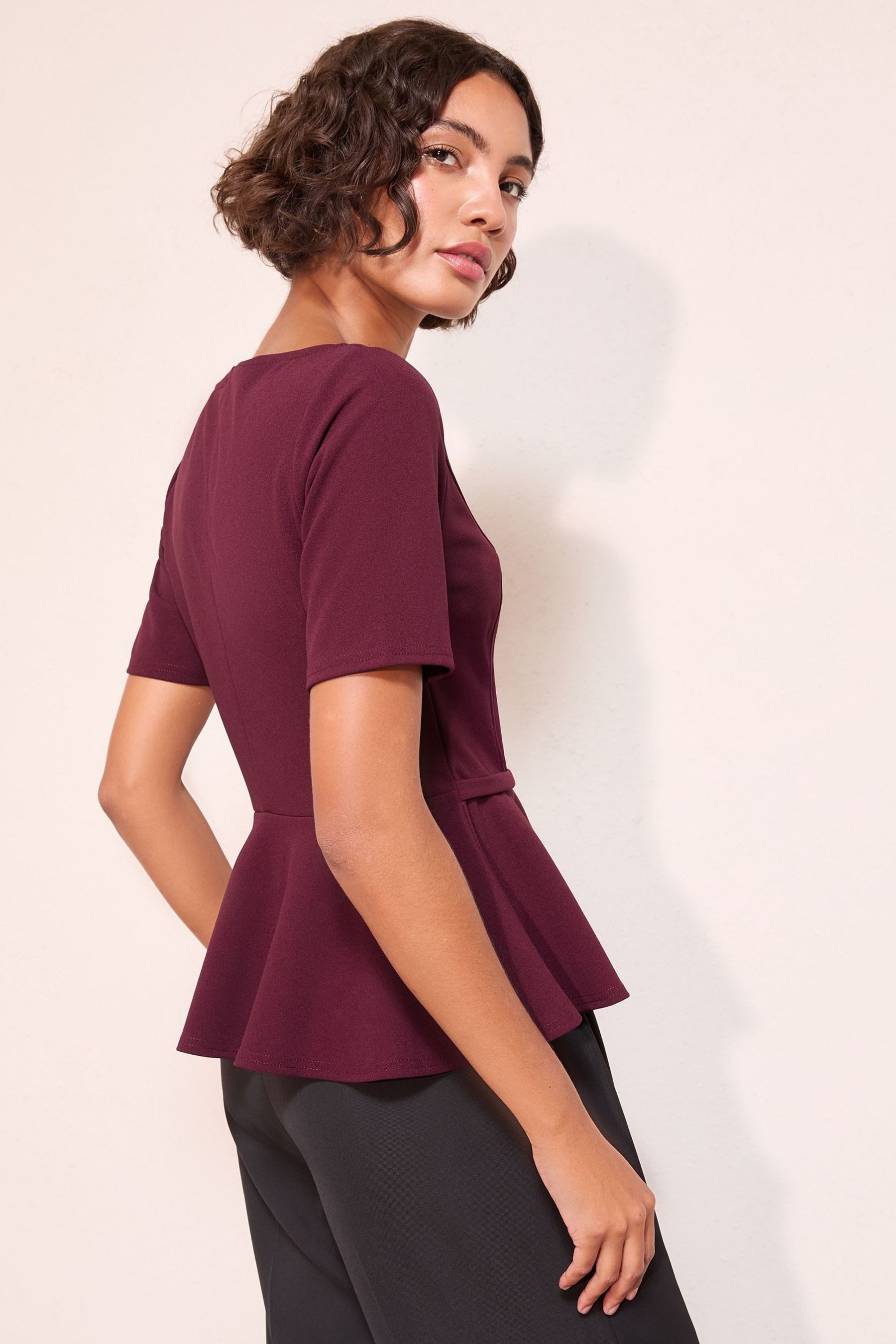 Friends Like These Kurzarmbluse Friends Like These Schößchen-Top mit Trense günstig online kaufen