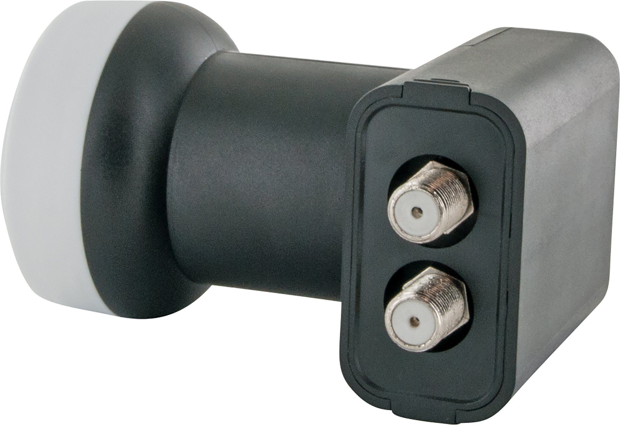 Schwaiger SPI5500SET2 SAT-Antenne (55 cm, Stahl, Twin LNB, hellgrau)