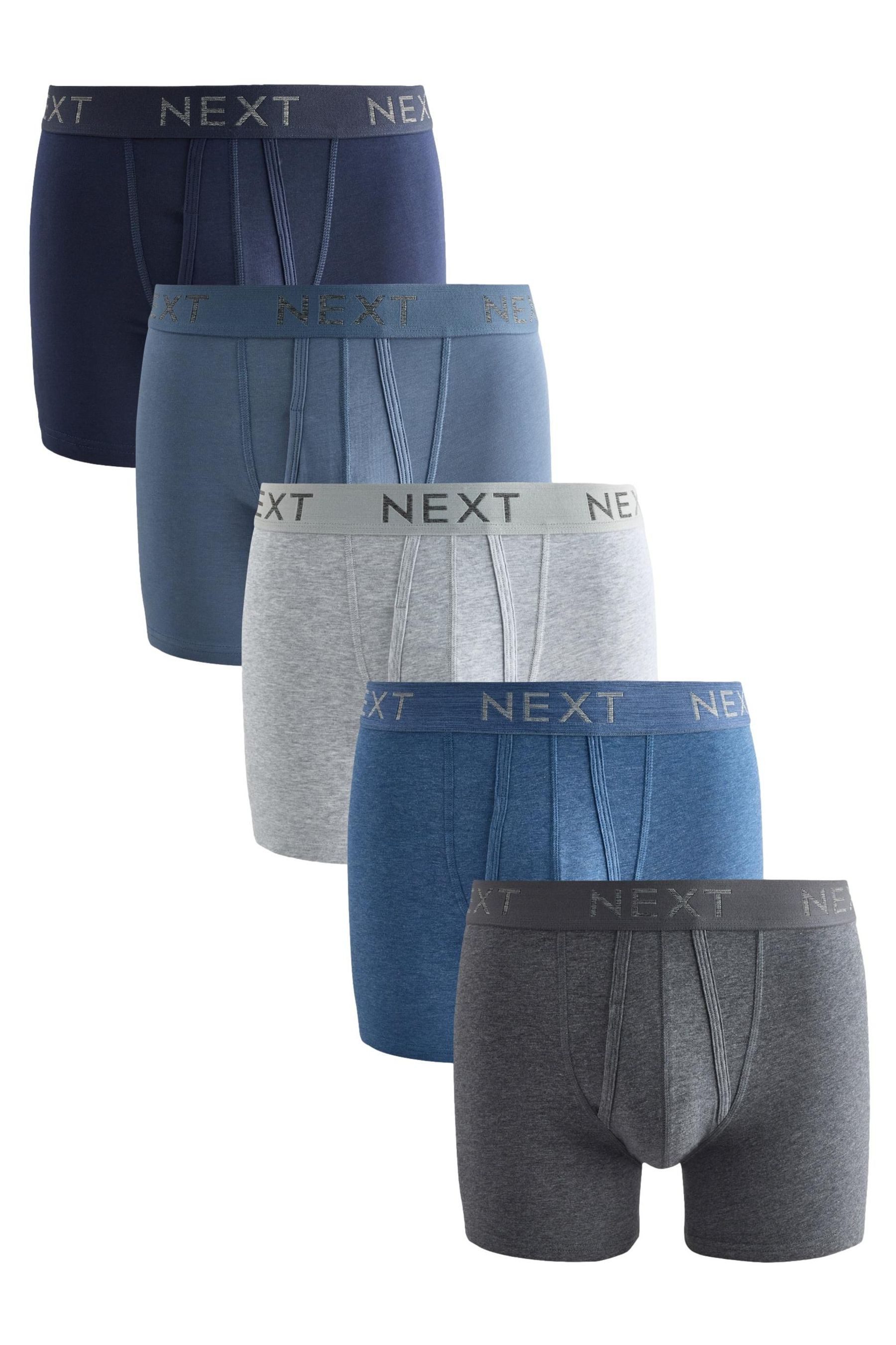 Next Boxershorts Unterhose mit Eingriff und Baumwolle, 5er-Pack (5-St)