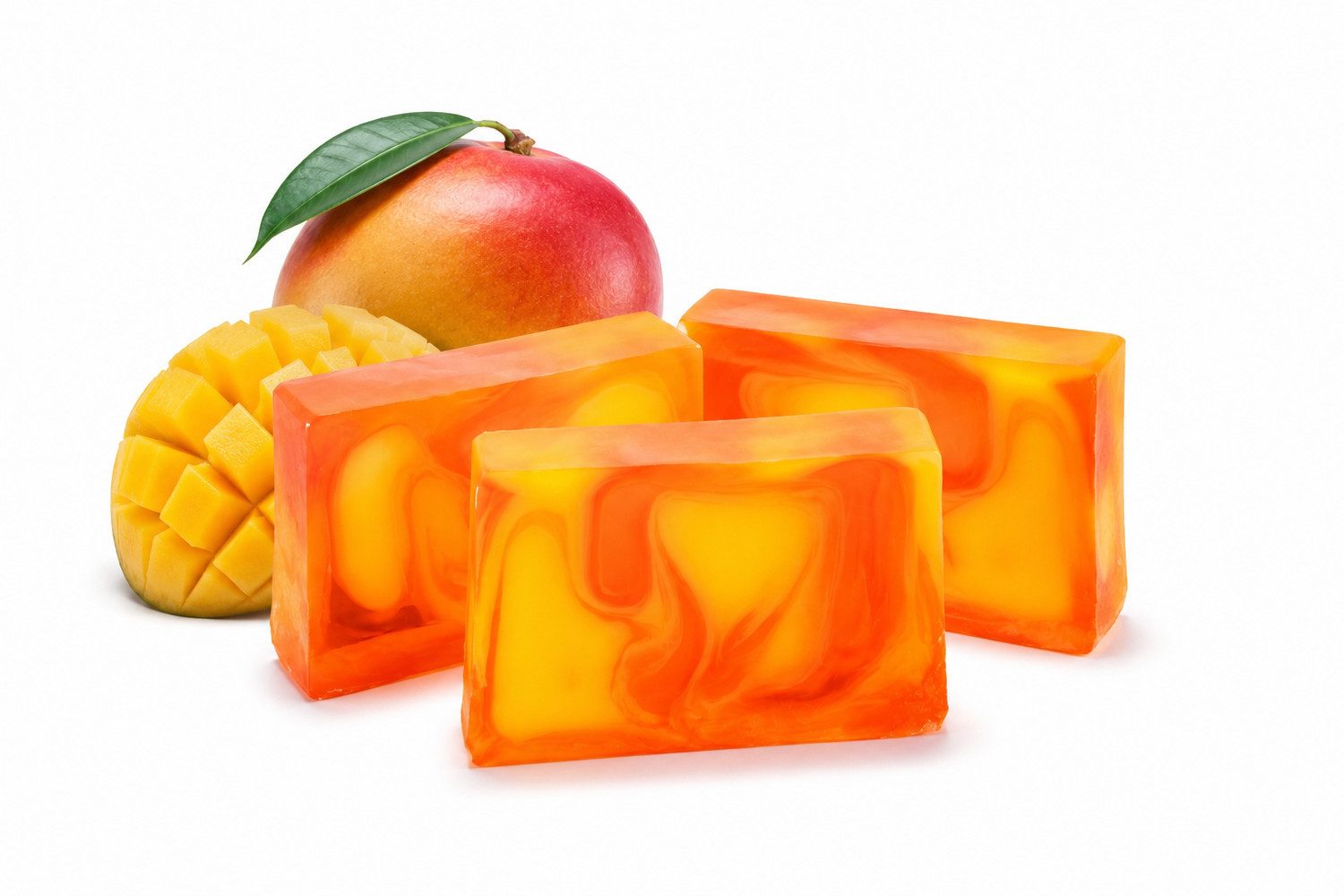 Nesbel - Spüren Sie die Reinheit? Handseife Mango, Glycerin Hand-und Dusch Seife mit Ziegenmilch