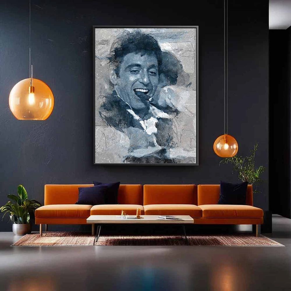 DOTCOMCANVAS® Leinwandbild Al Pacino Portrait, Leinwandbild Al Pacino Scarf günstig online kaufen