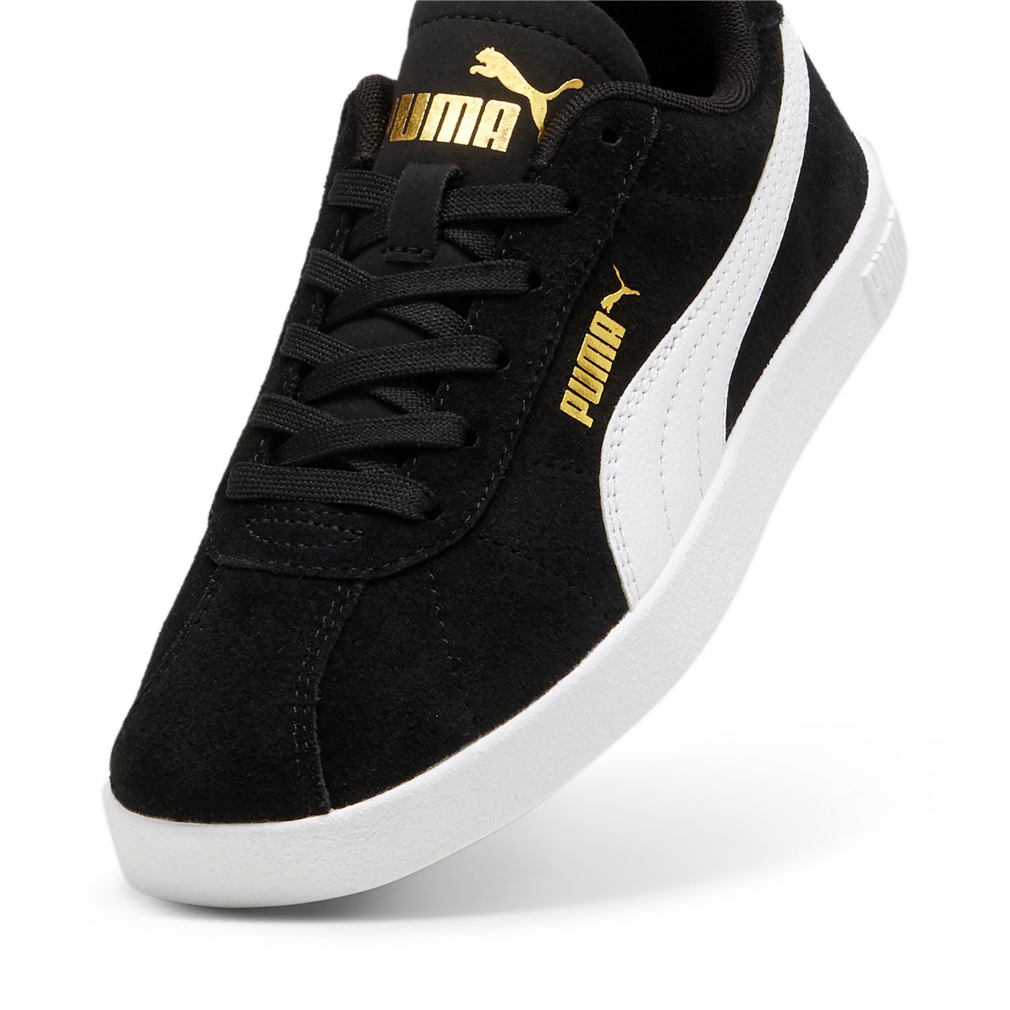 PUMA CLUB II JR Sneaker aus Leder, mit Schnürung, mit leicht profilierter Gummilaufsohle