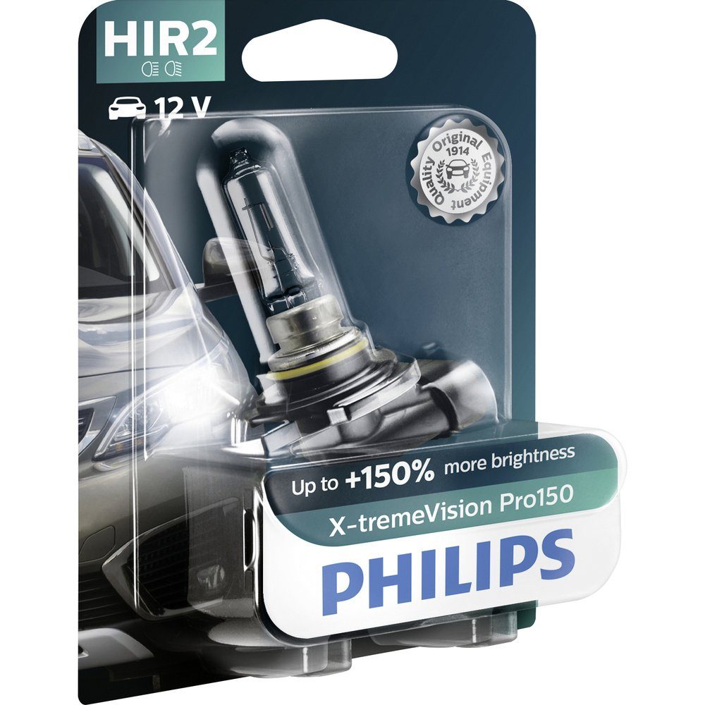 Halogen Philips W 12 HIR2 V KFZ-Ersatzleuchte 9012XVPB1 Leuchtmittel 55 X-tremeVision Philips