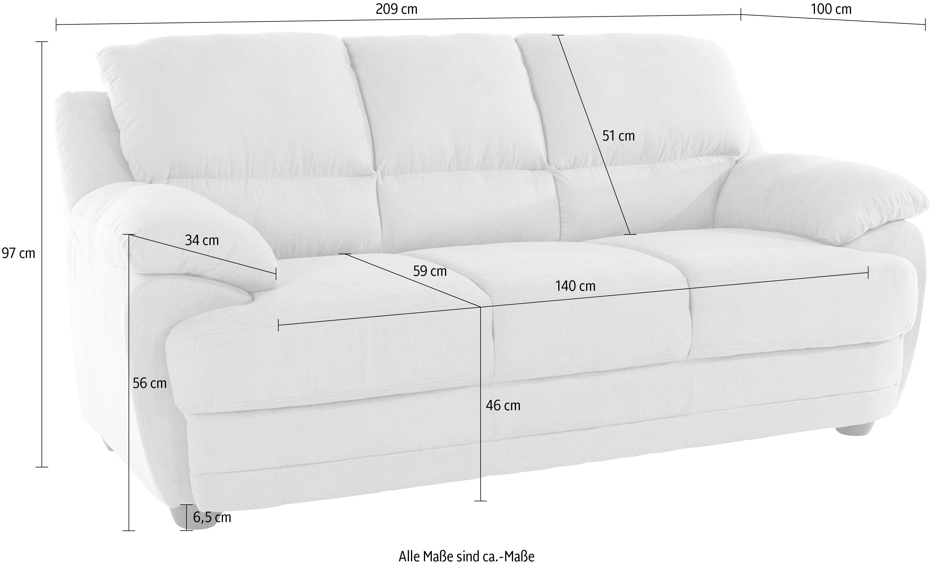 Home affaire Nebolo 3-Sitzer