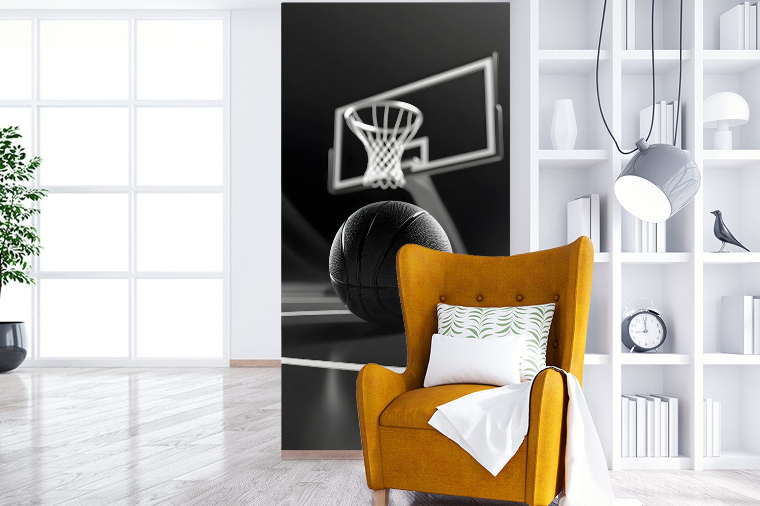 MuchoWow Fototapete Basketball - Basketballplatz - günstig online kaufen