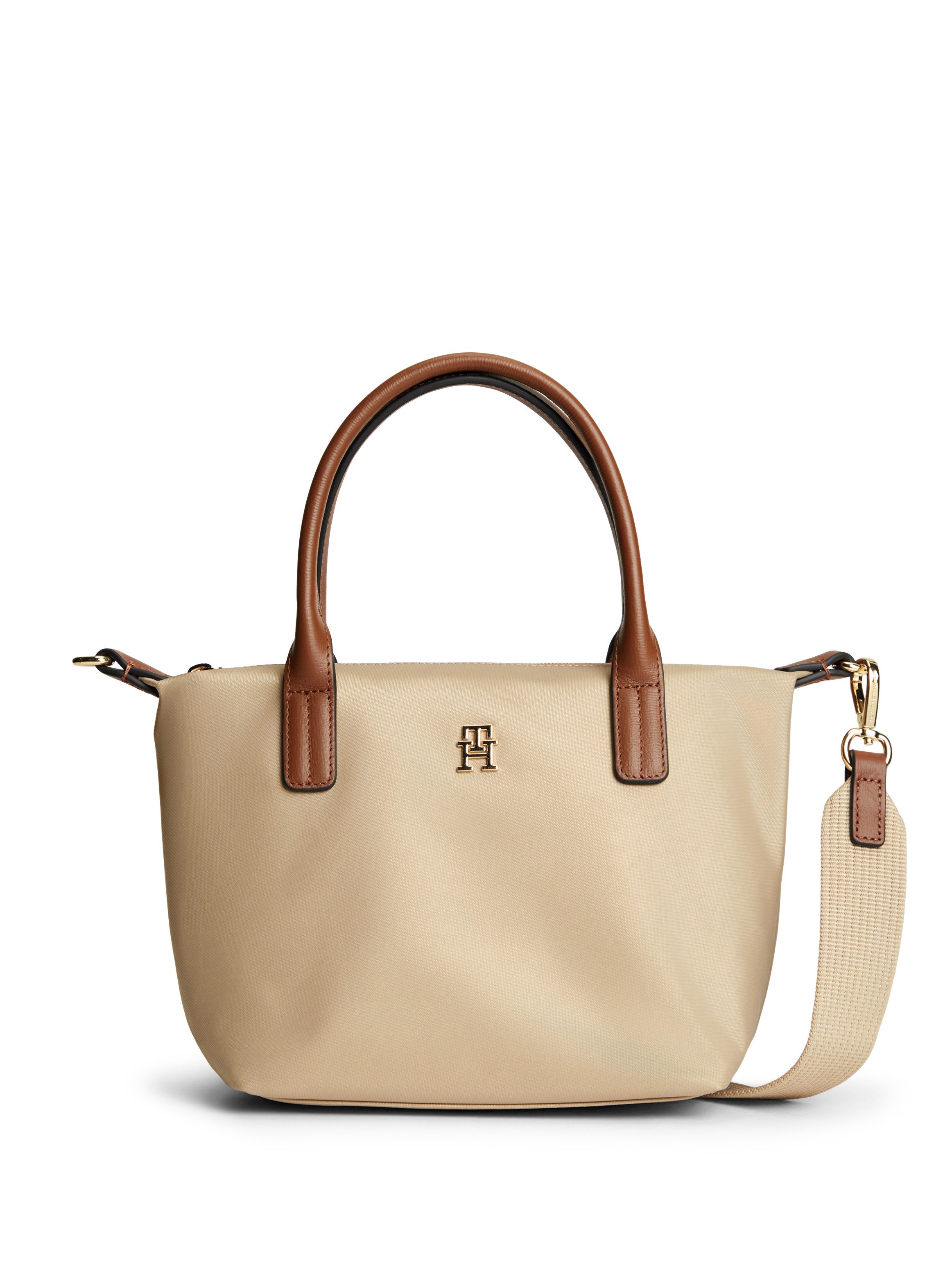 Tommy Hilfiger Tragetasche POPETTE MINI TOTE, Damen Umhängetasche, Minibag mit abnehmbarem Umhängeriemen