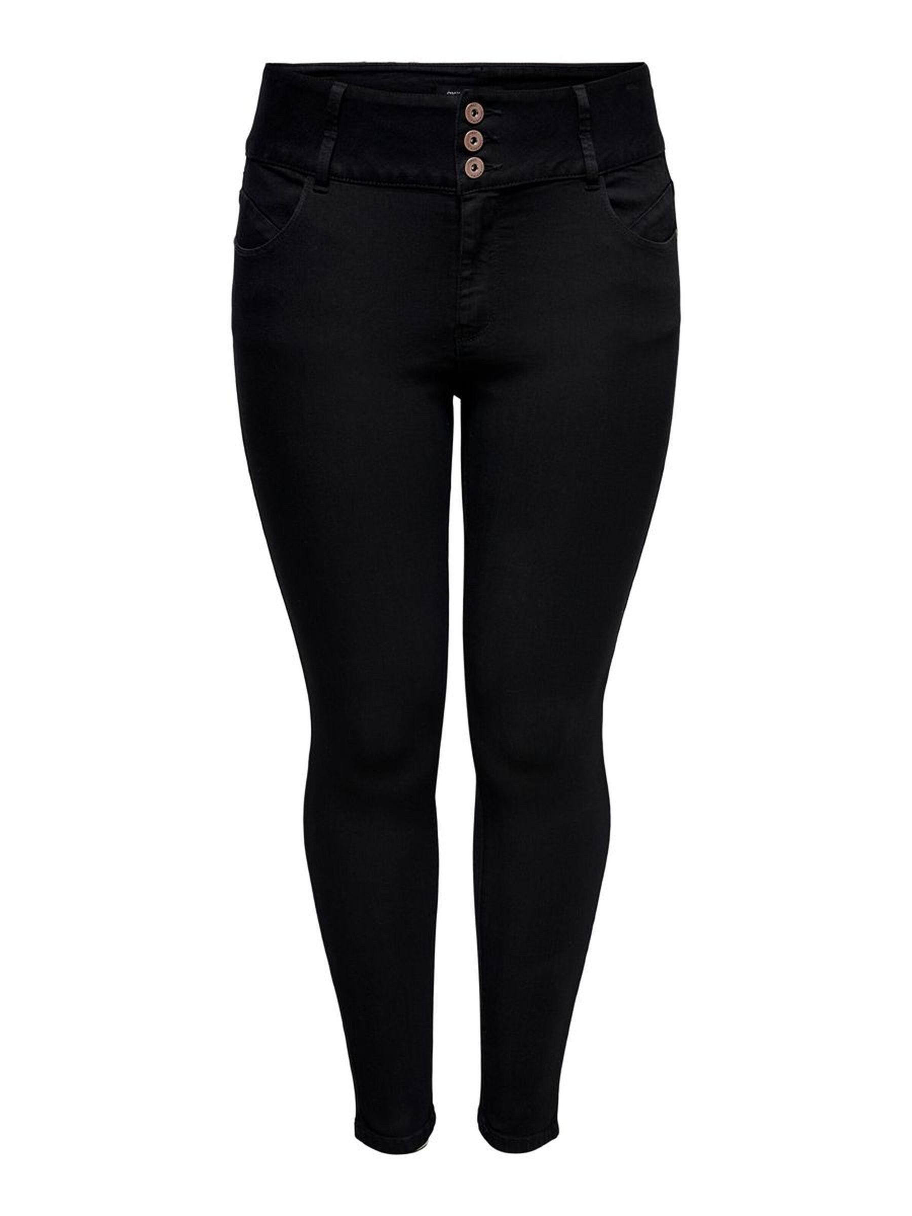 ONLY CARMAKOMA Skinny-fit-Jeans (1-tlg) CARANNA HW SK ANK JEANS BLACK
