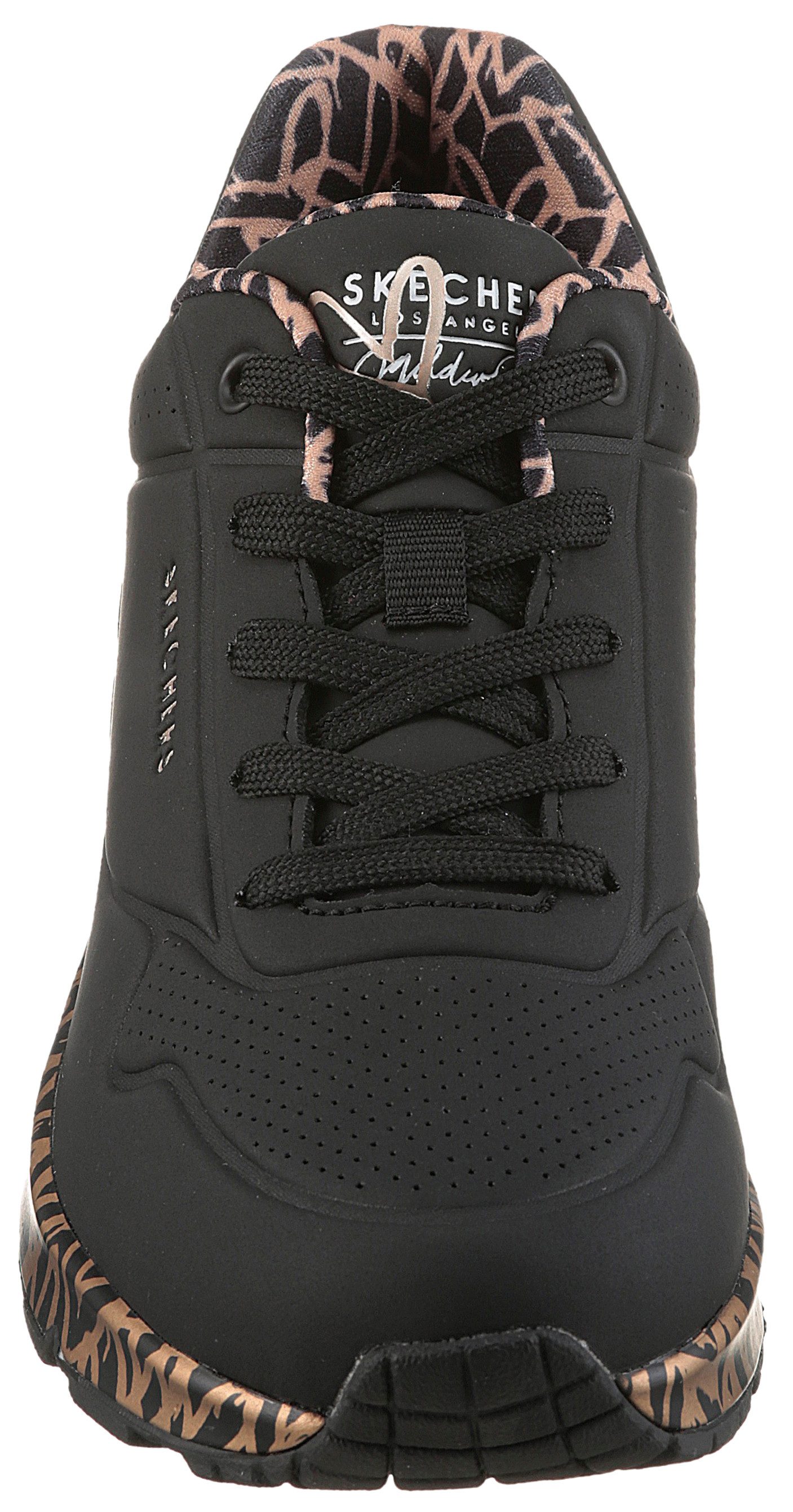 Skechers UNO-LOVING LOVE Wedgesneaker Freizeitschuh, Halbschuh, Schnürschuh mit coolem Graffiti-Print – Bild 5 von 5