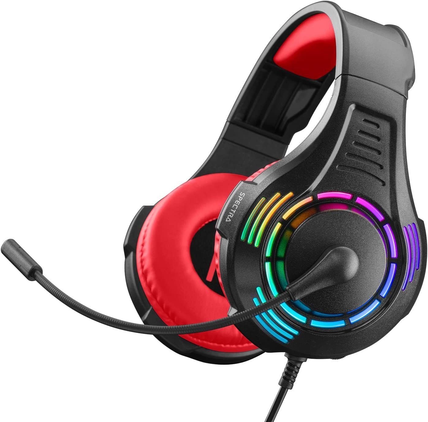 NITHO SND-RADR-RK Gaming-Headset Akkulaufzeit, Hohe Plattformen Latenz RGB uneingeschränktes und Reichweite alle geringe 2.4-GHz-Verbindung Gaming-Headset mit und für -Licht) Multifunktionales Gaming-Vergnügen. für (Kabellose