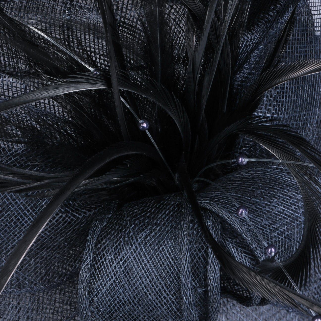 blau Strohhut Fascinator, McBurn in Italy (1-St) Made