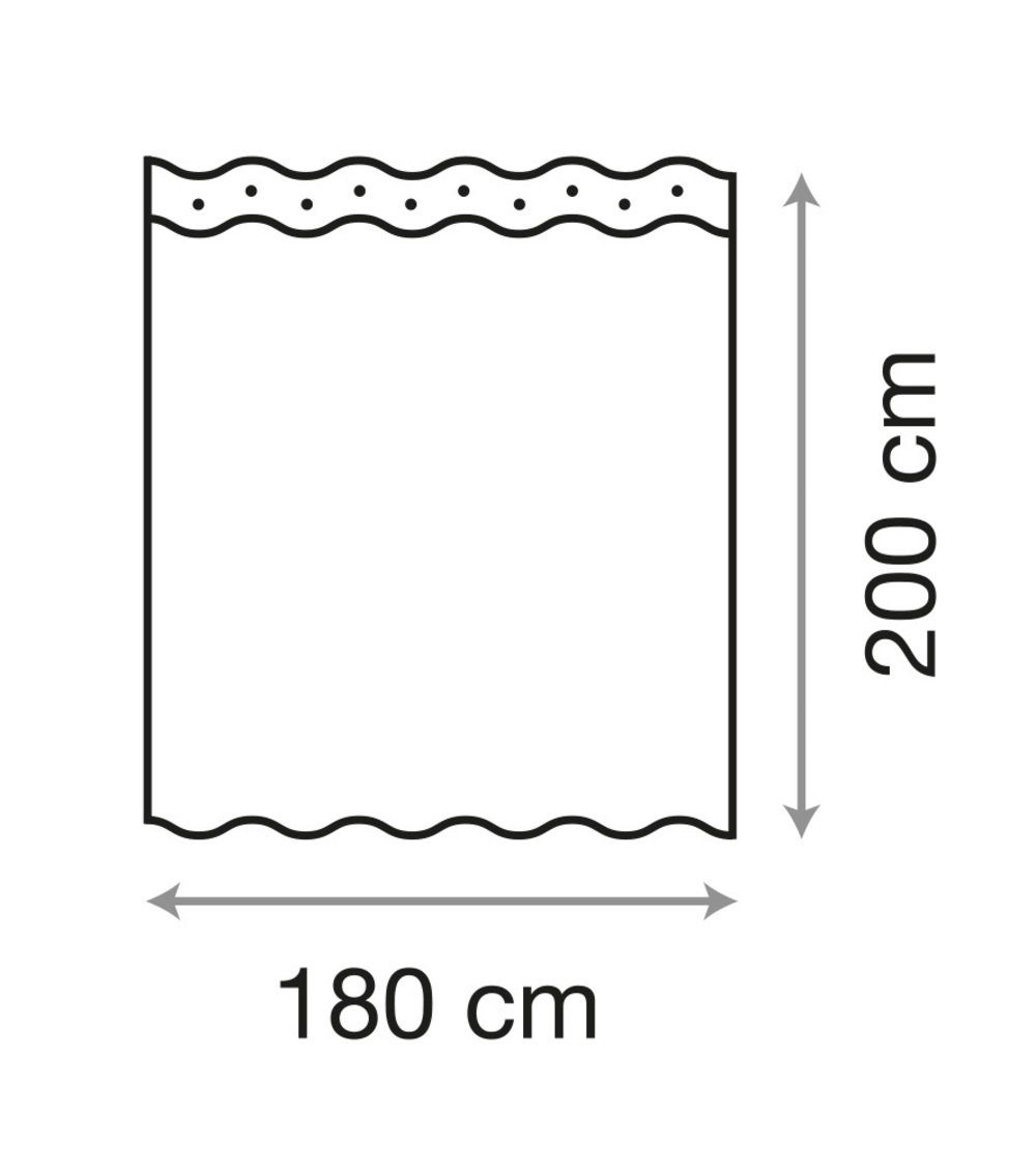 Sanilo Duschvorhang Blooming 180 x 200 cm, 100% wasserdicht, Anti-Schimmel-Effekt, hochwertige Qualität – Bild 5 von 5