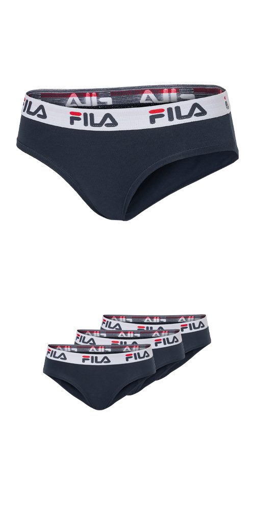 Fila Slip WOMAN BRIEF (3er Pack) mit elastischem Logobund