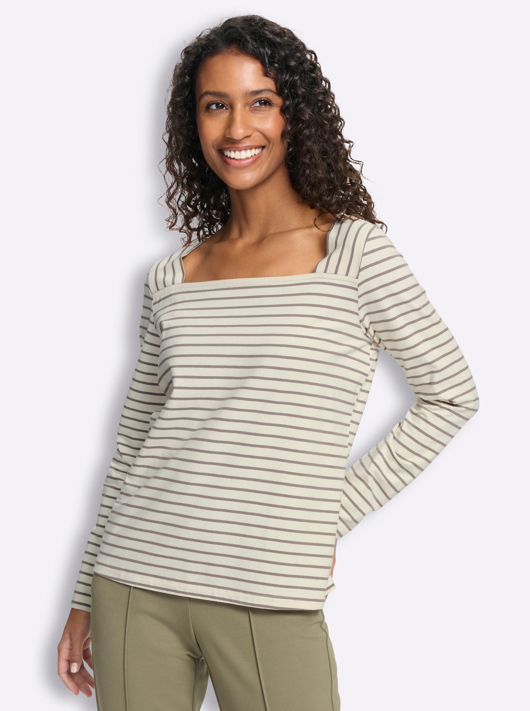 heine T-Shirt Ringelshirt Langarm
