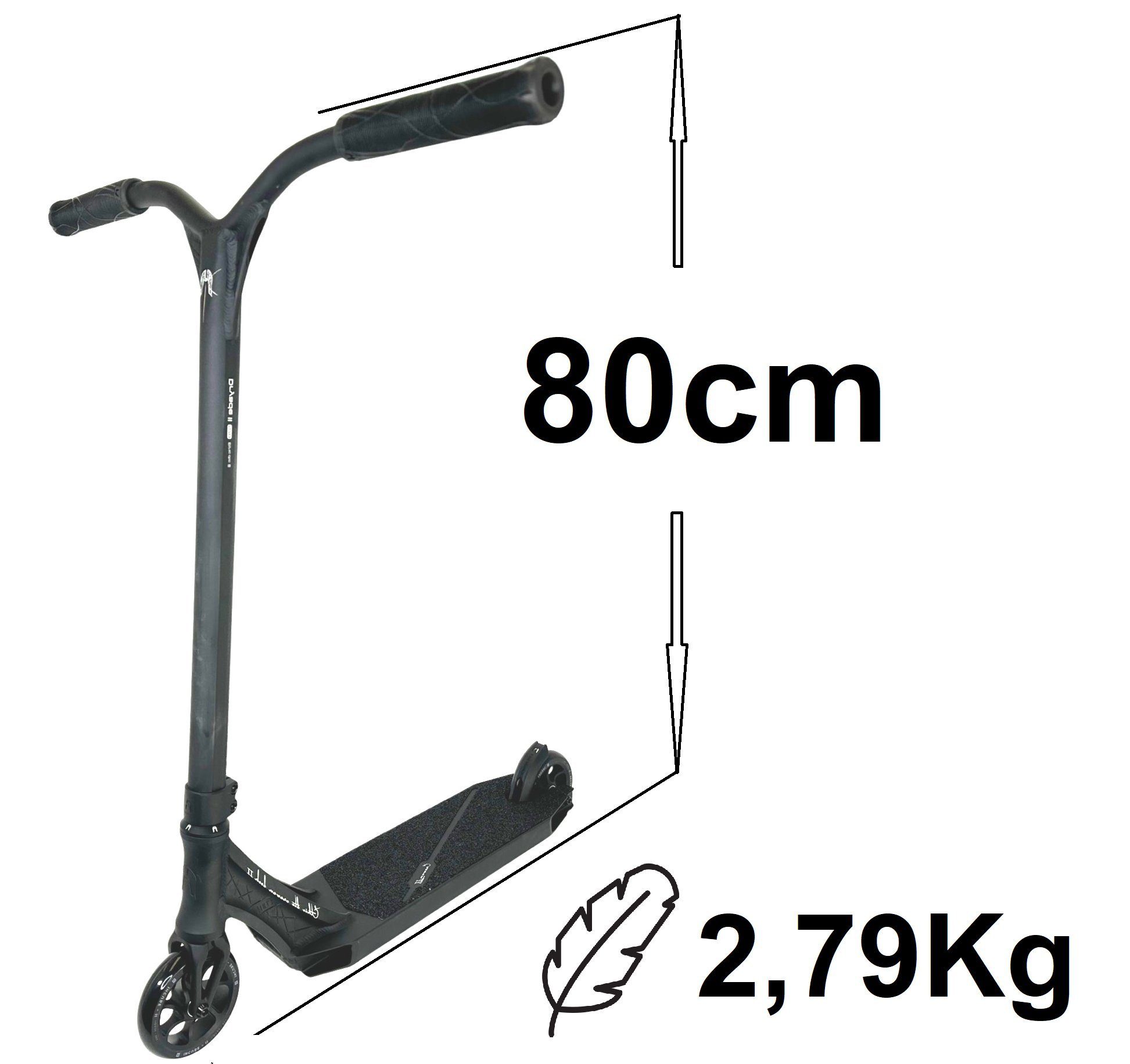 Thumbnail - Ethic DTC Stuntscooter Ethic DTC Erawan V2 S Stunt-Scooter H=80cm 2,79kg Schwarz