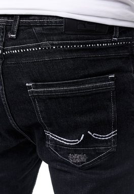 Rusty Neal Slim-fit-Jeans MISATO im modischen Used-Look