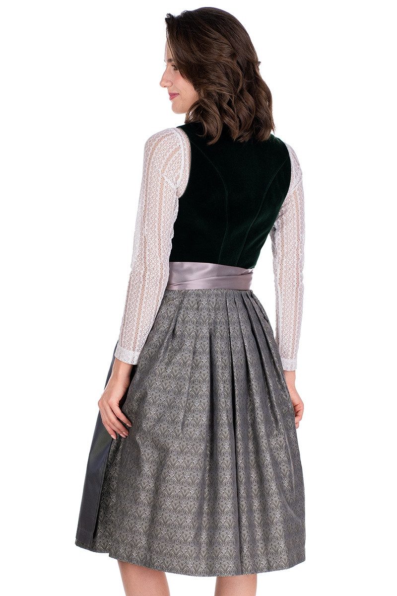 MarJo Dirndl Samt Dirndl 2tlg. - SWANTJE - flaschengrün