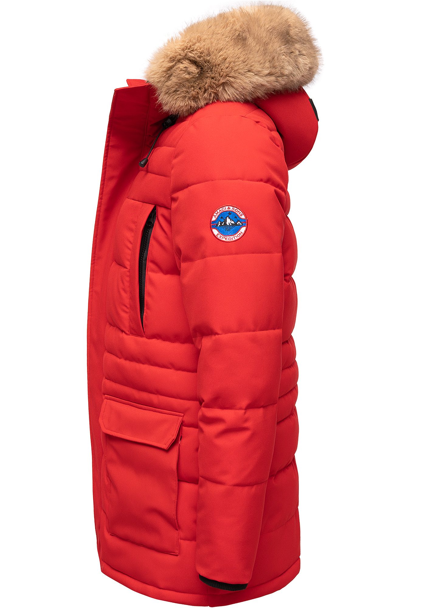 Amaci&Sons Winterjacke KENT Winterjacke Herren Gefütterte Dicke Winter Jack günstig online kaufen
