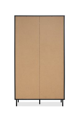 möbelando Stauraumvitrine 100 x 183 x 40 cm (B/H/T)