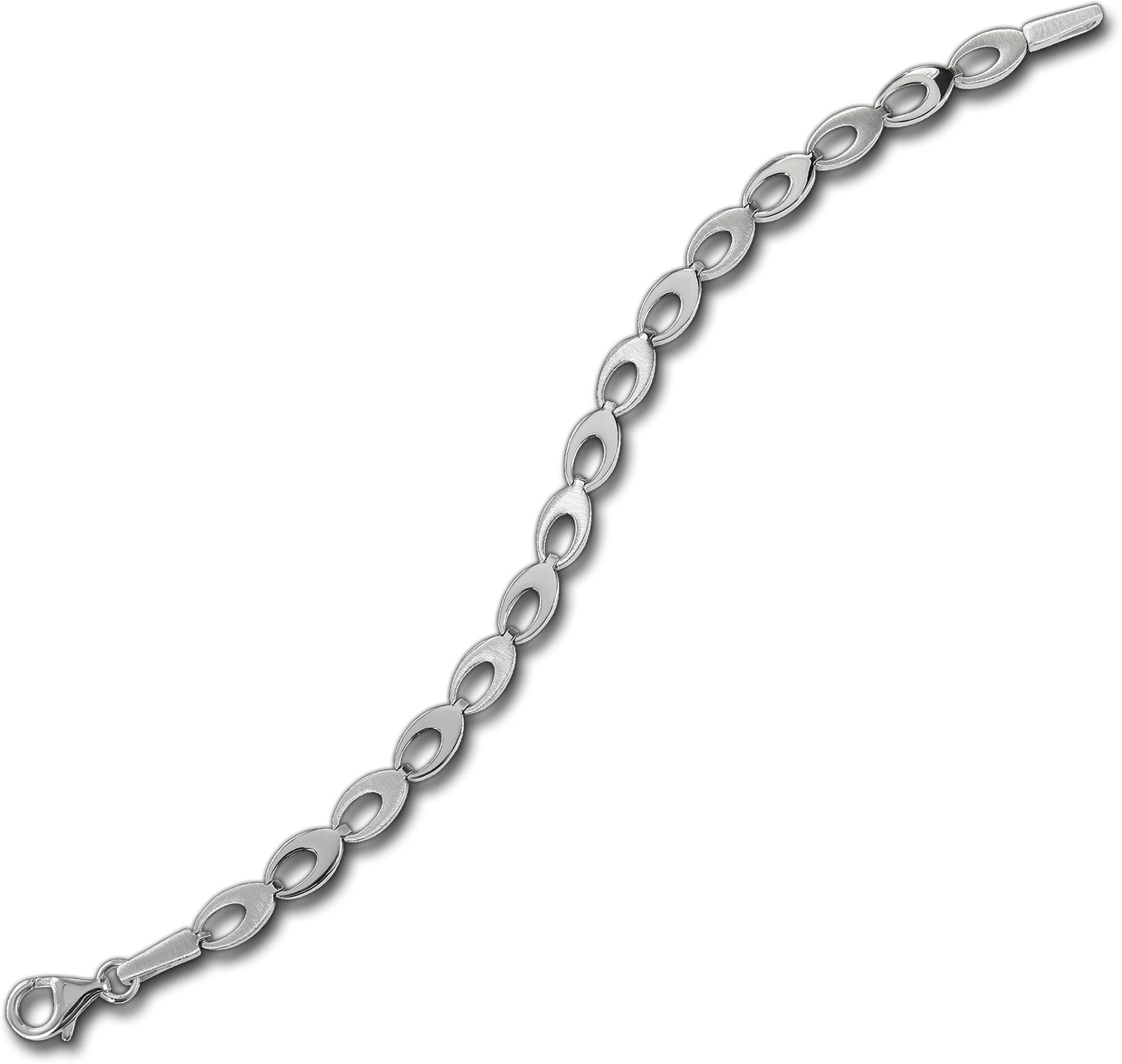 Damen Silber 925 mattiert Balia Silber Armband ca. Balia (Oval) 18,5cm, Silberarmband für Armband (Armband),