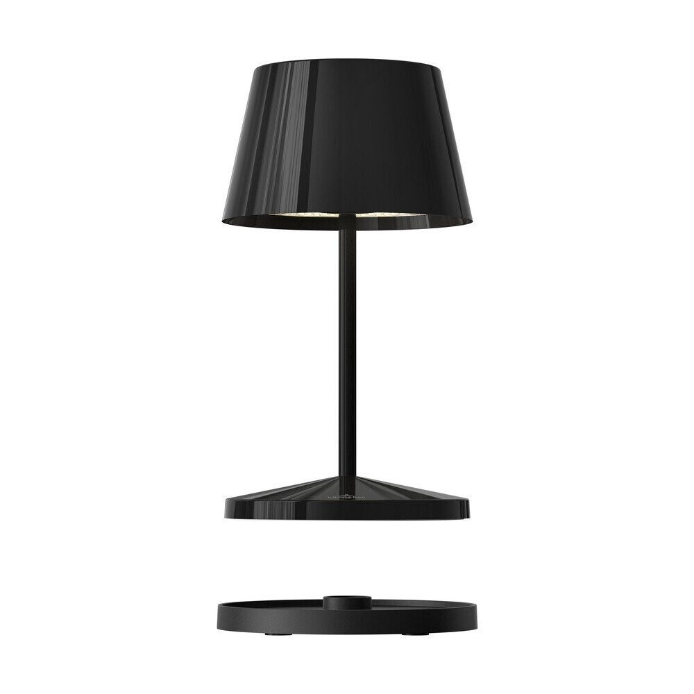 Villeroy & Boch Geschirr-Set Akku-Tischleuchte 20 cm 2,2 W Seoul RC schwarz ceramic, Aluminium
