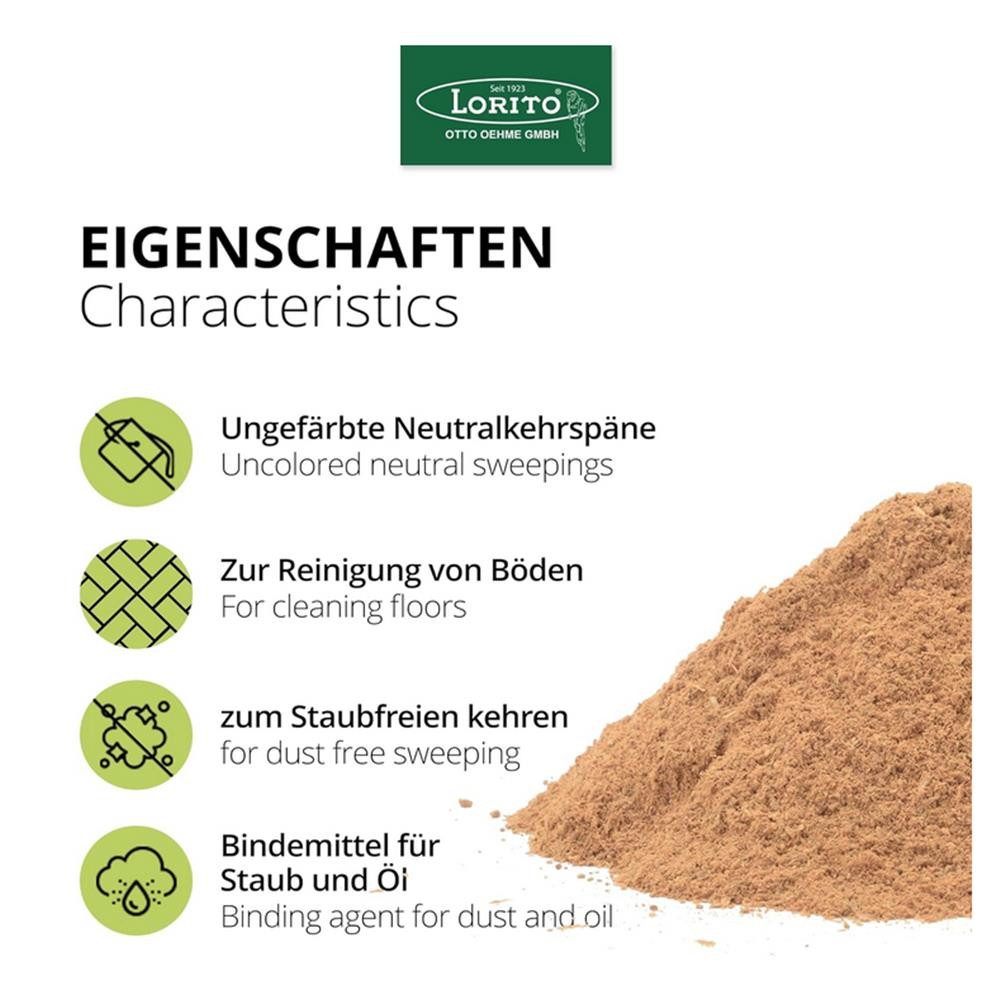 Lorito Lorito Neutralkehrspäne 415 Kehrspäne Staubbindemittel Fussbodenreiniger