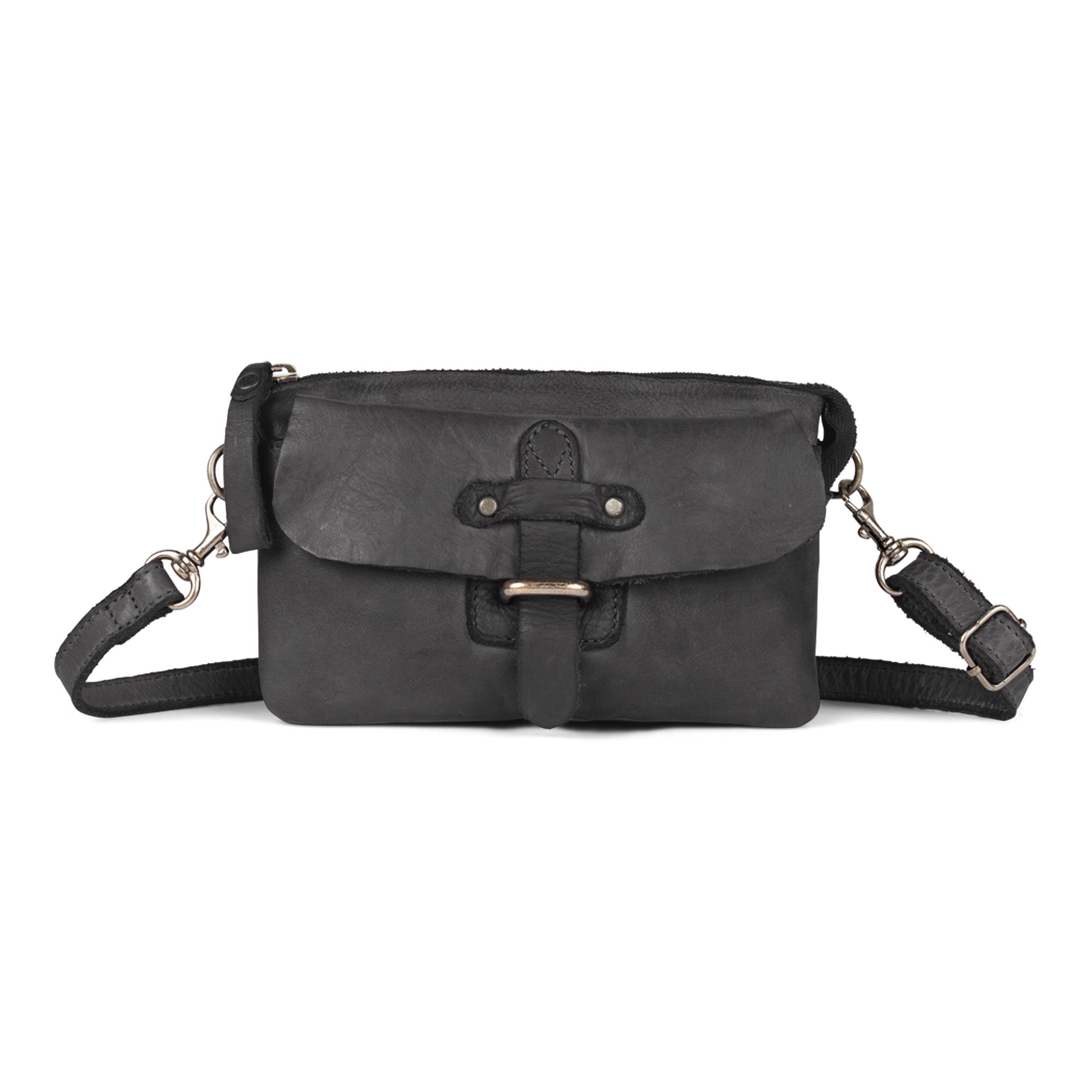 Cas8 Umhängetasche DANY – Praktische Lederhandtasche mit mehreren Fächern