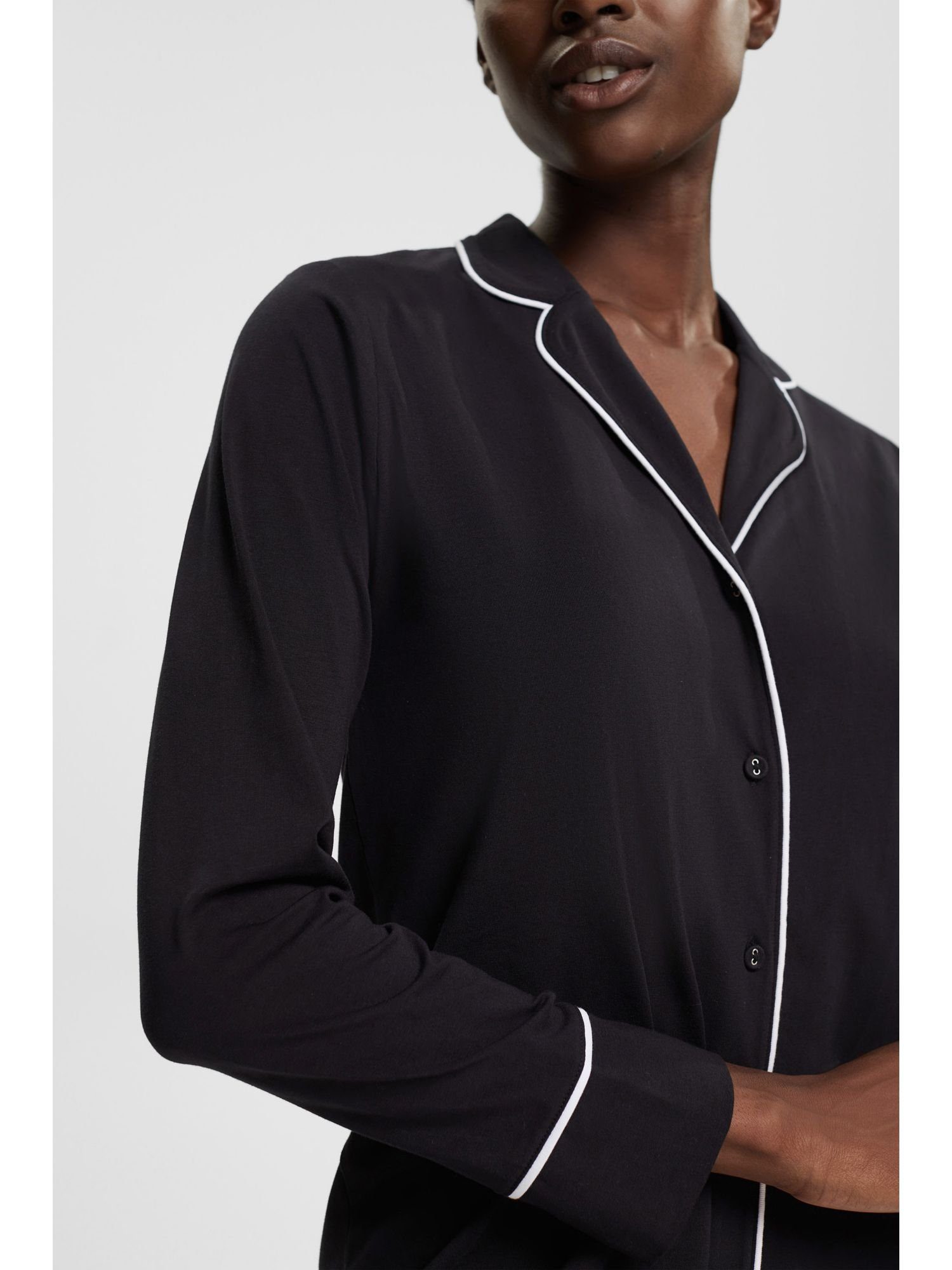 Esprit aus Nachthemd Jersey BLACK Nachthemd