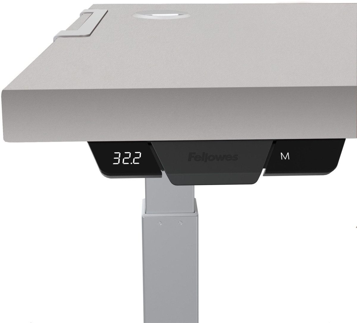 FELLOWES Schreibtisch Tischplatte Levado 180x80cm hellgrau
