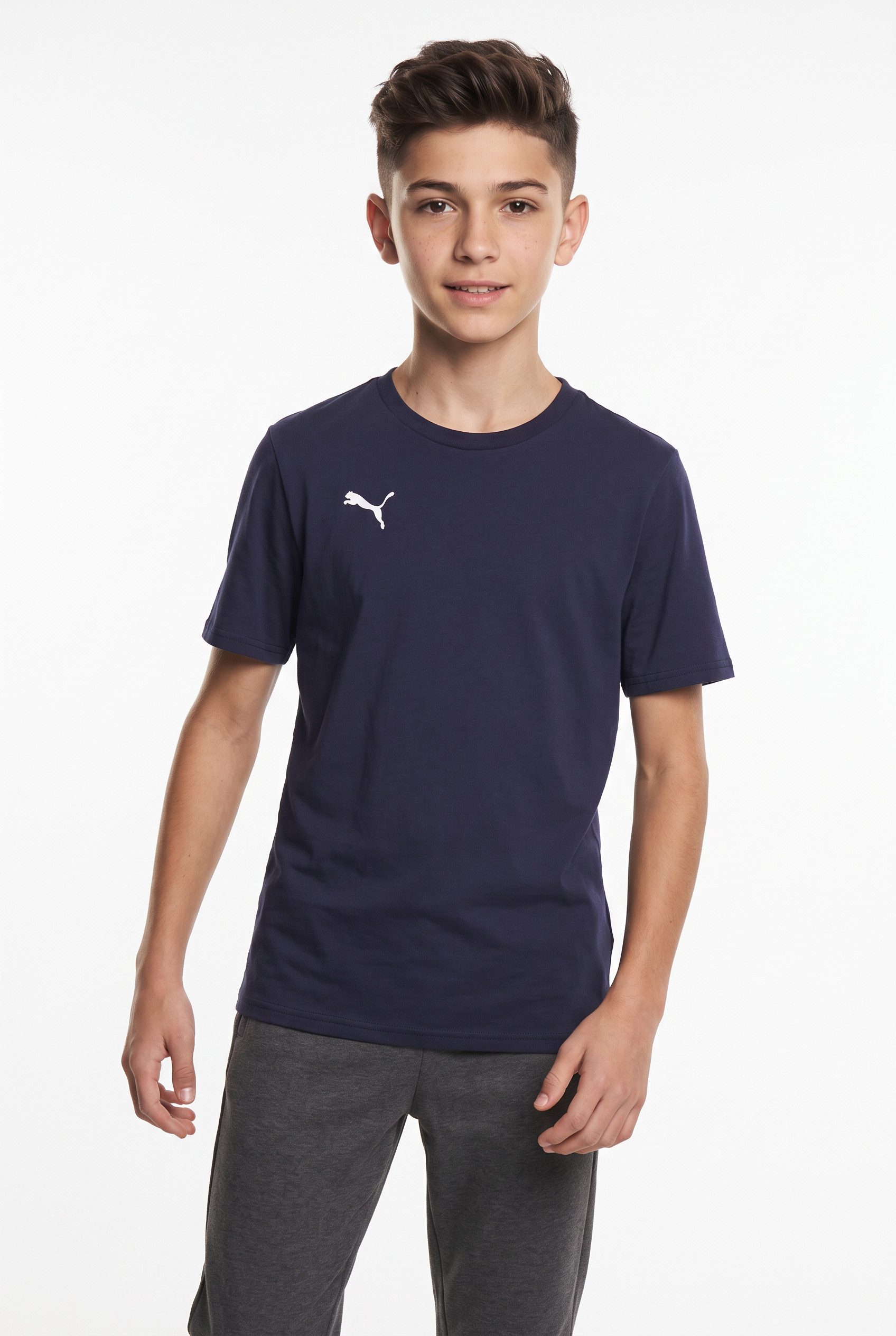 PUMA Trainingsshirt TEAMGOAL CASUALS TEE JR für Jugendliche, Kurzarm, für sportliche Aktivitäten