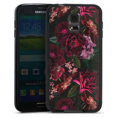 DeinDesign Handyhülle »Rose Blumen Blume Dark Red and Pink Flowers«, Samsung Galaxy S5 Silikon Hülle Bumper Case Handy Schutzhülle