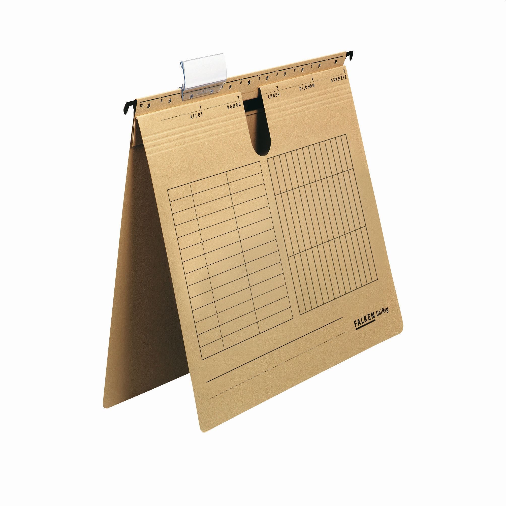 Hängeordner Hängehefter UniReg - A4 230 g/qm kfm. Heftung Manila-RC-Karton braun