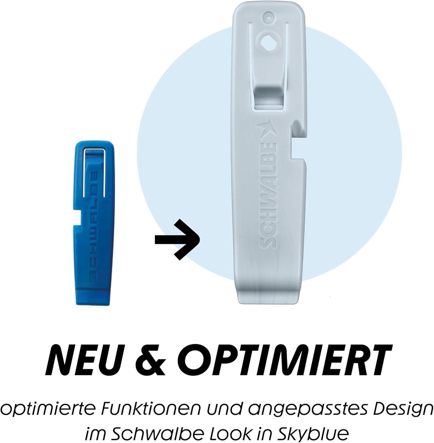Schwalbe Fahrradreifen Schwalbe Fahrrad Reifenheber Montage Hebel 3er Set Werkzeug hell blau