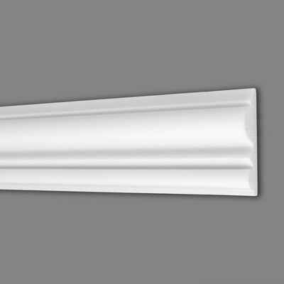 PROVISTON Zierleiste Wandleiste, 21 x 79 x 2000 mm, Polystyrol, Weiß, Zierleiste