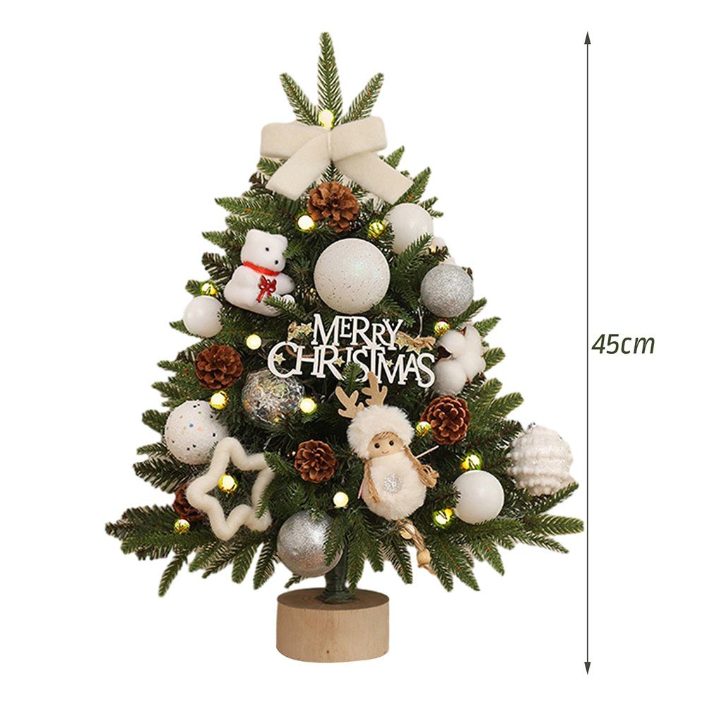 Blusmart Künstlicher Weihnachtsbaum Kleiner 45 Dekor, Tisch-Weihnachtsbaum Weihnachtsbaum Mit Mehrfarbigem brown Künstlicher Cm Großer