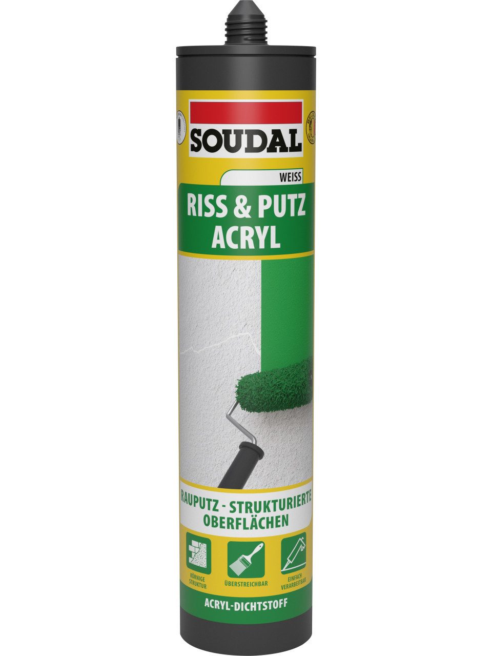 SOUDAL Montagekleber Soudal Acryl Riss- & Putz weiß 300 ml