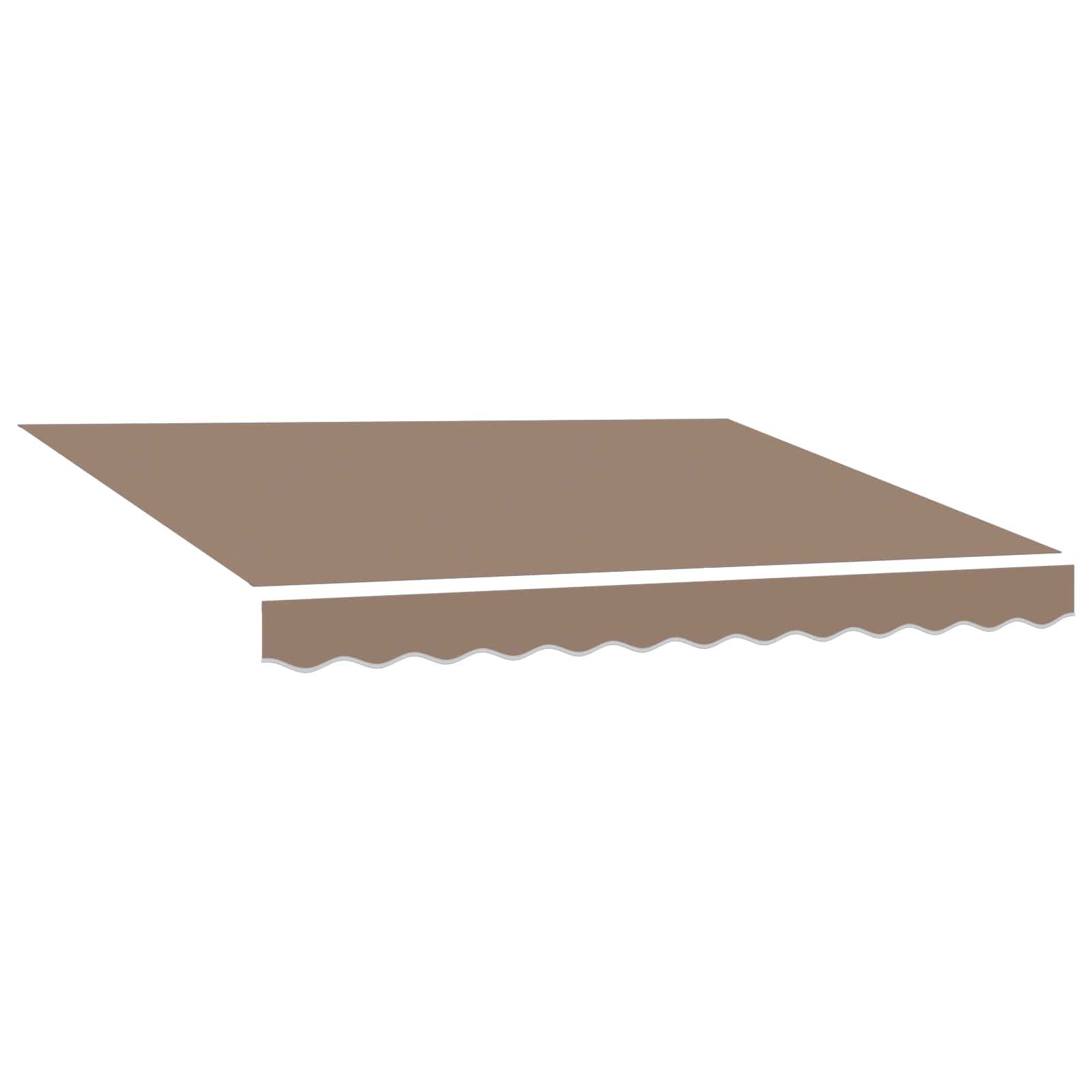 vidaXL Markise Ersatzbespannung für Markise 4x3 m Taupe Polyester (1-St)