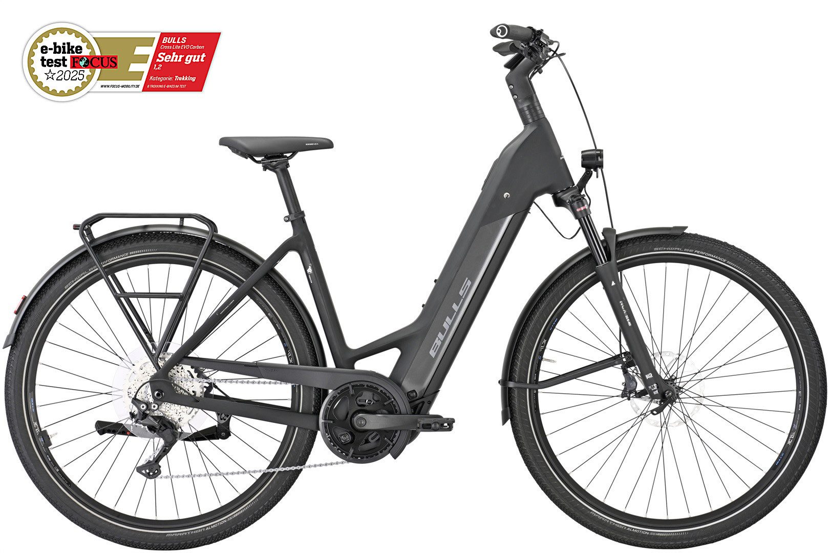 Bulls E-Bike Bulls Cross Lite EVO Carbon 800 Wh Damen grau 2026, 10 Gang Shimano Deore RD-M5120 shadow, Kettenschaltung, Bosch Performance Line CX GEN5 smart System, 800 Wh