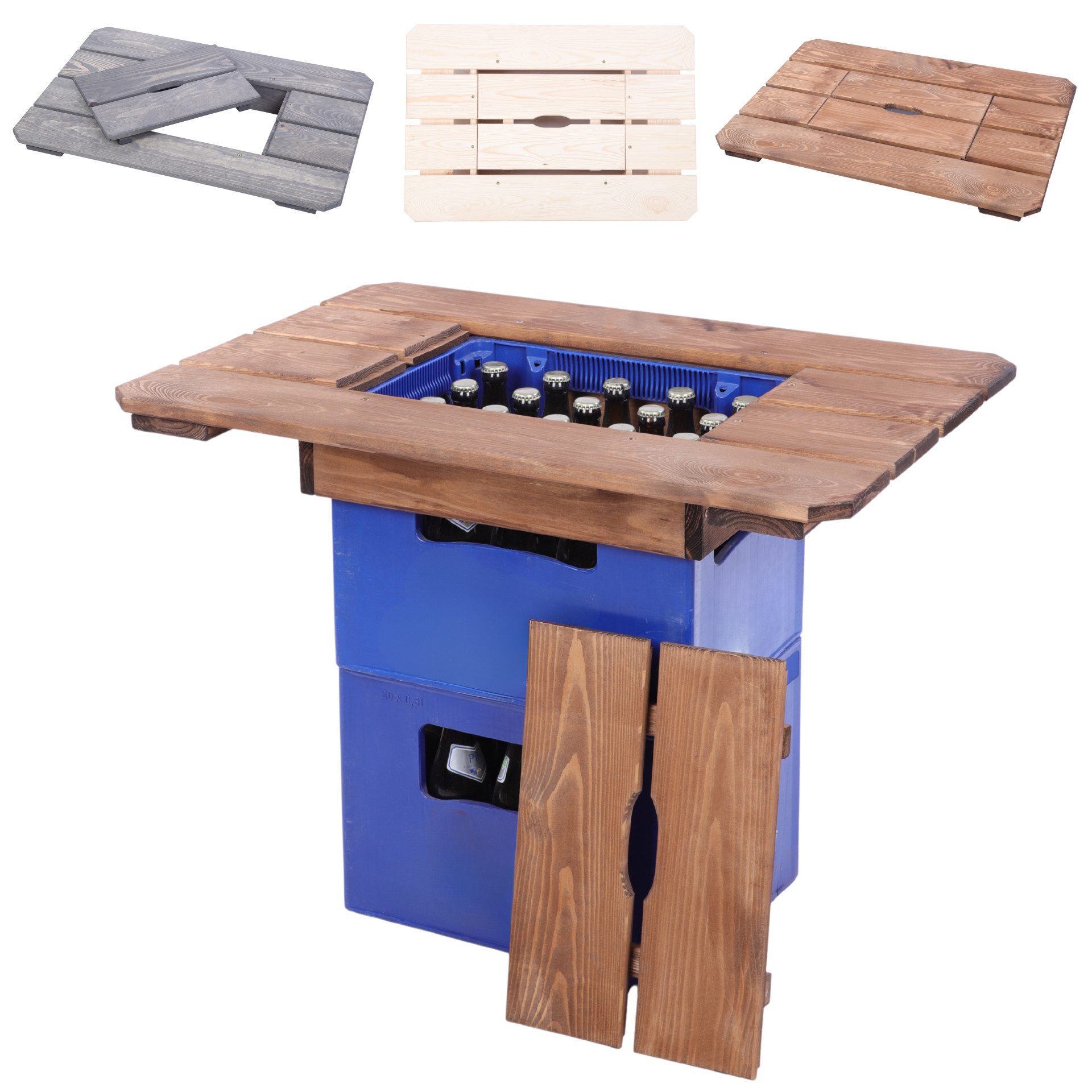 Modo24 Gartentisch Tischaufsatz, Getränkekasten, Tragbare Tischplatte, In- günstig online kaufen