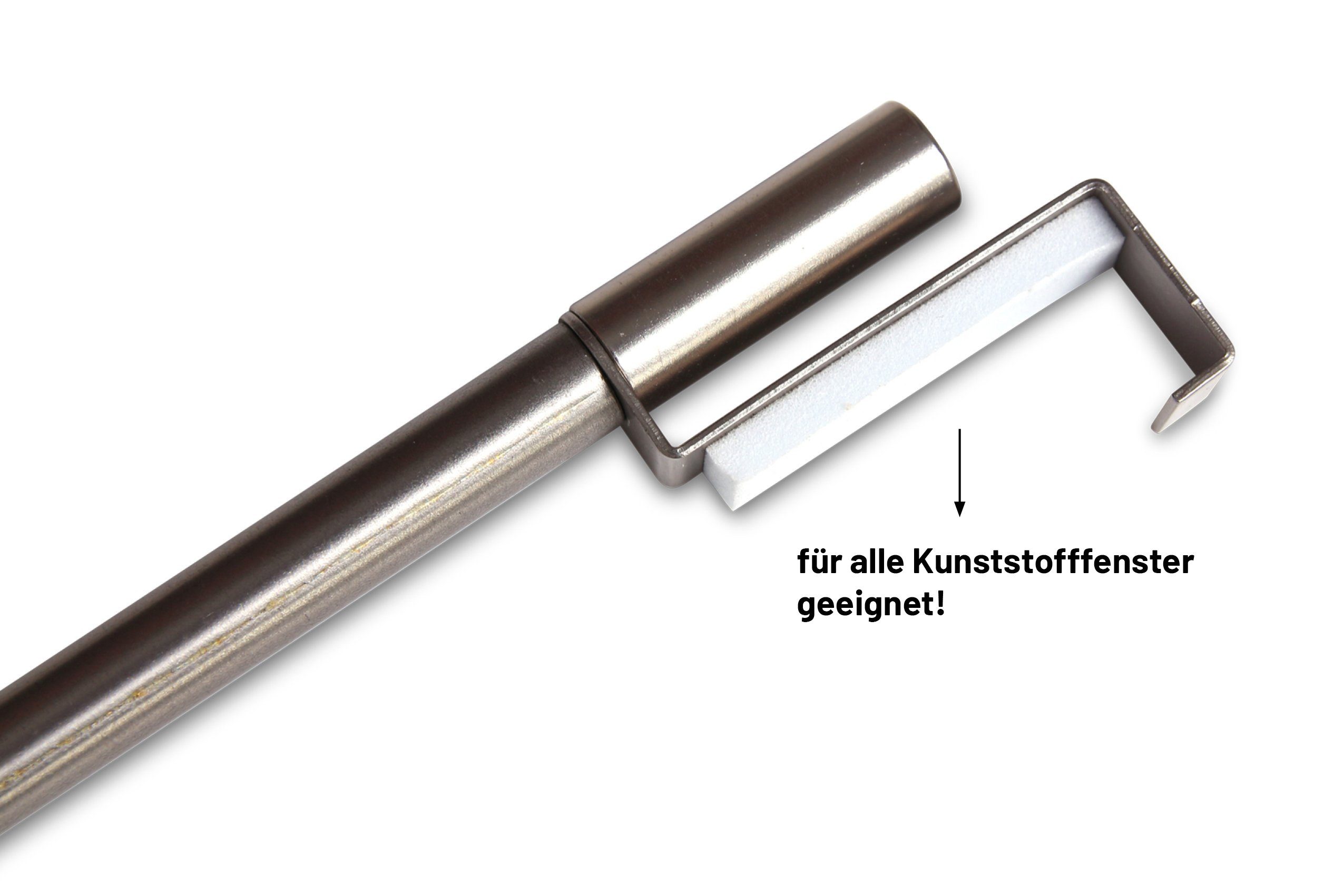 Deco-Raum Spannvitrage Gardinenstange für Fenster Spannstange auf den Fenst günstig online kaufen